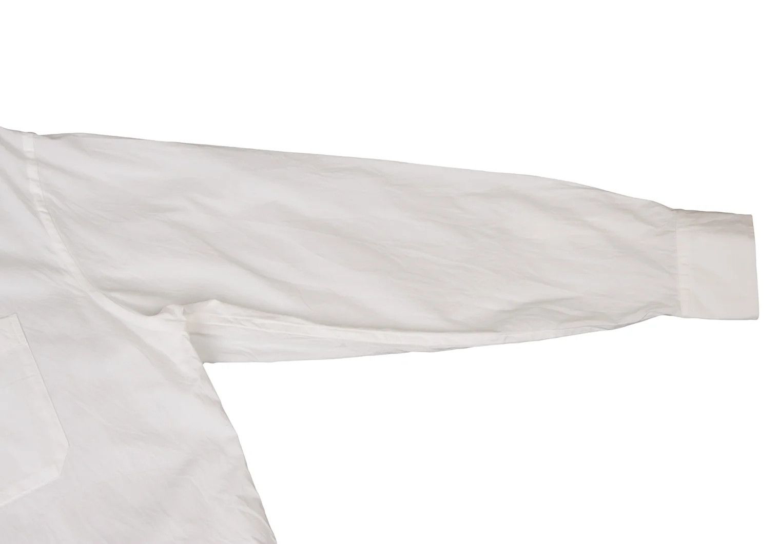 Yohji Yamamoto Cotton Back Logo Print Shirt in White and Blue Size US M / EU 48-50 / 2 - 8 Thumbnail
