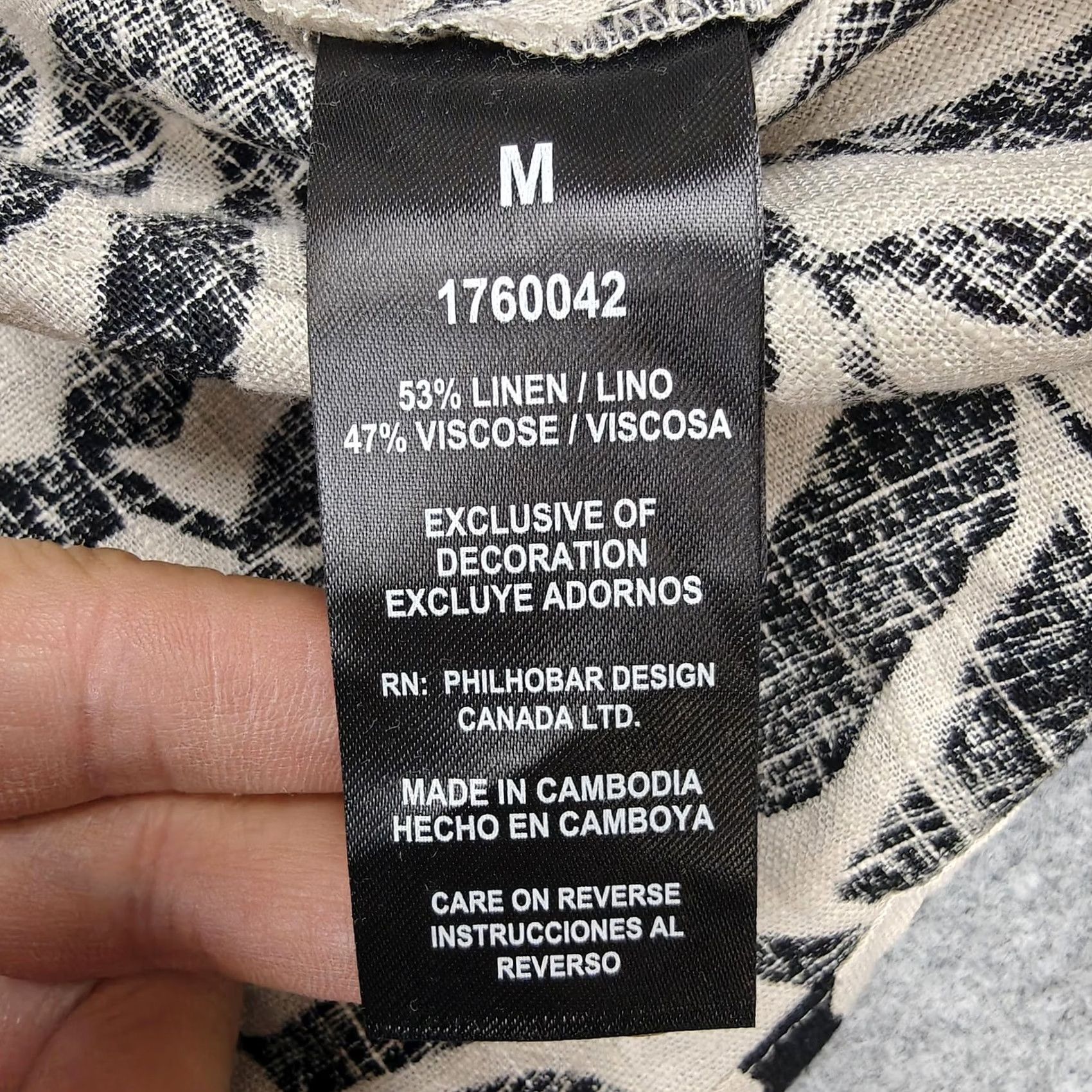 Nicole Miller Nicole Miller Original Dress Womens M Black Tropical Linen Shift Sundress Size M / US 6-8 / IT 42-44 - 6 Thumbnail
