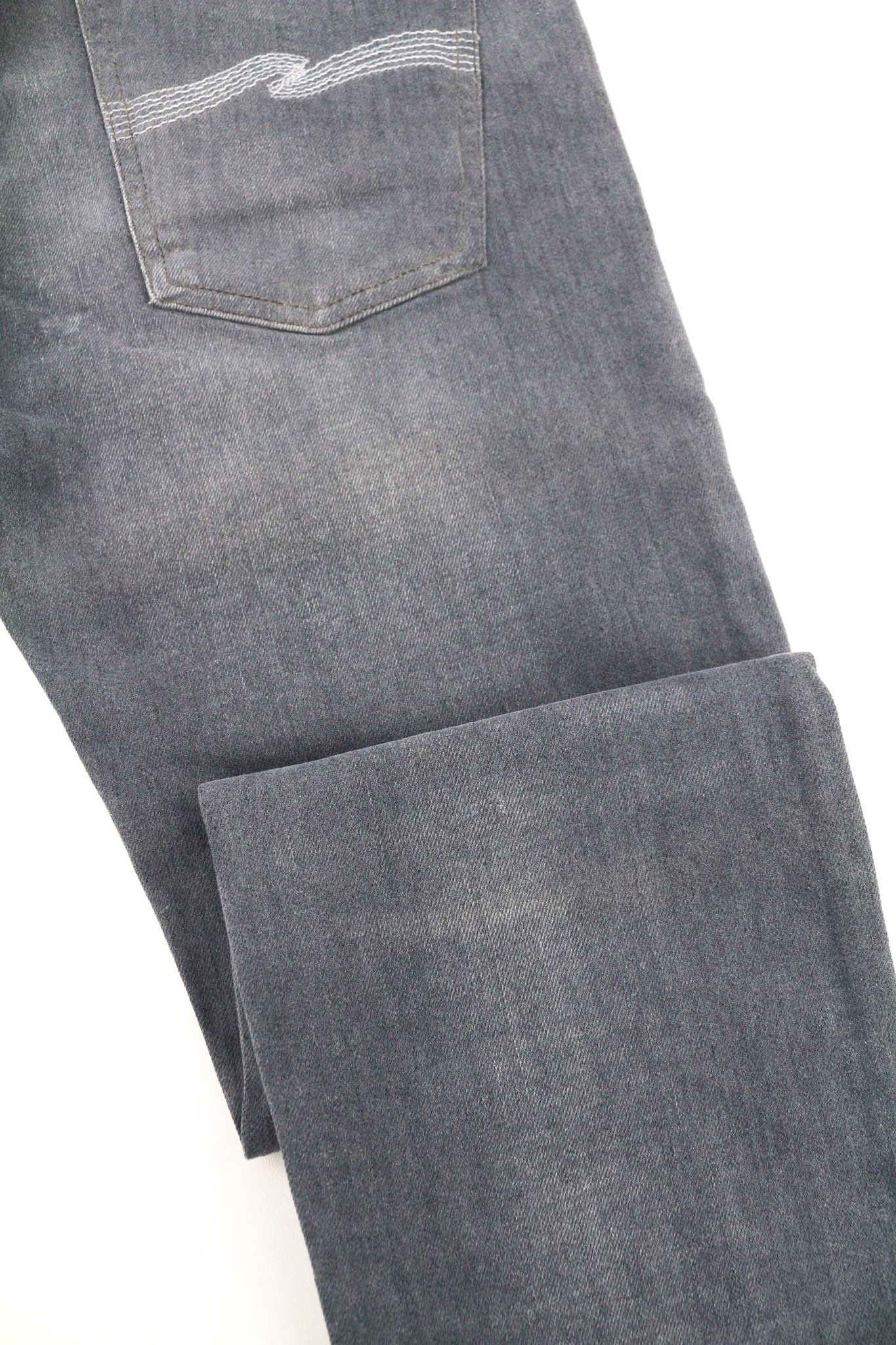 Nudie Jeans THIN FINN W31/L32 Slim Fit Grey Stretch Jeans 80635 Size US 31 - 9 Thumbnail