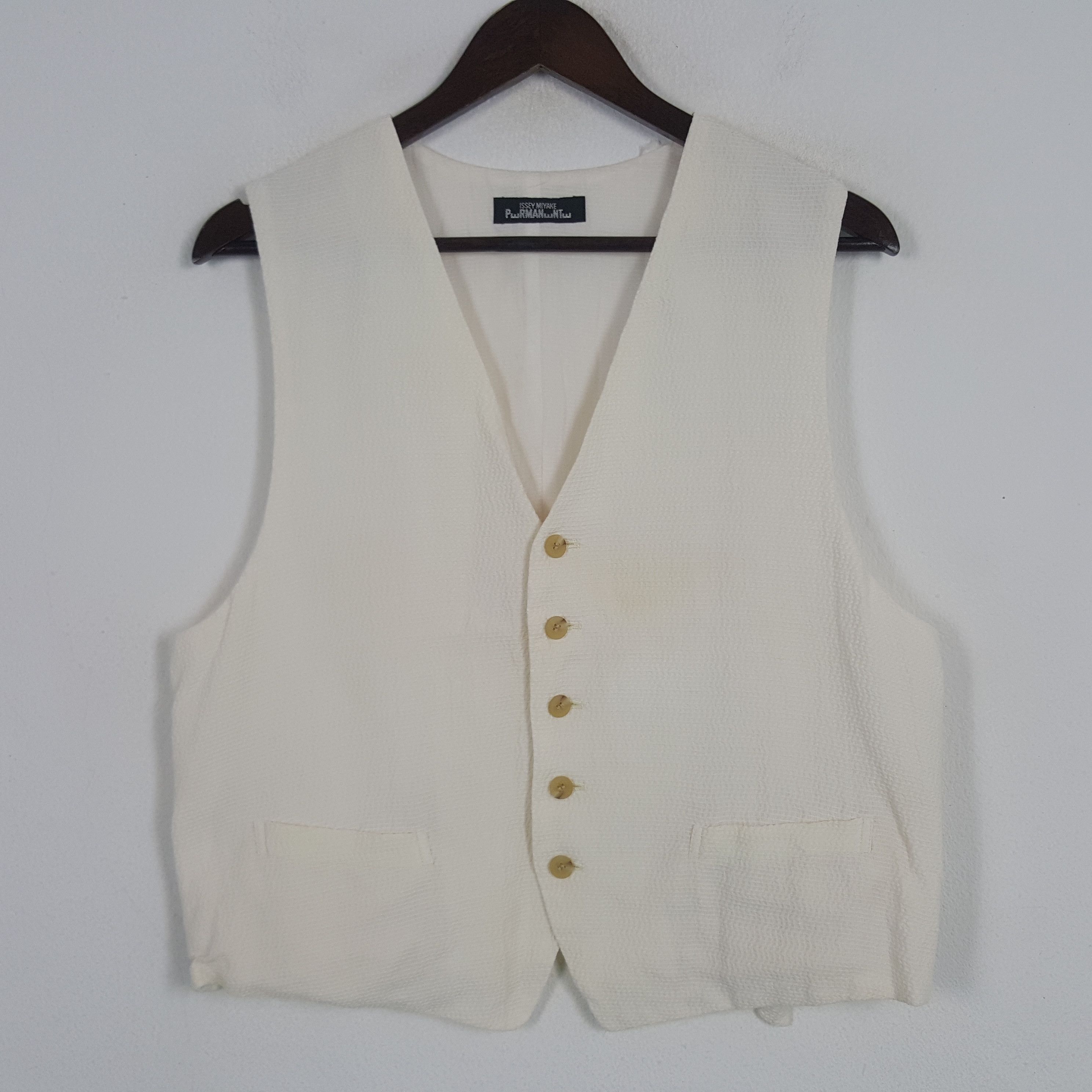 Issey Miyake × Japanese Brand × Vintage Vintage Issey Miyake Japanese Vest Jacket Size US M / EU 48-50 / 2 - 1 Thumbnail