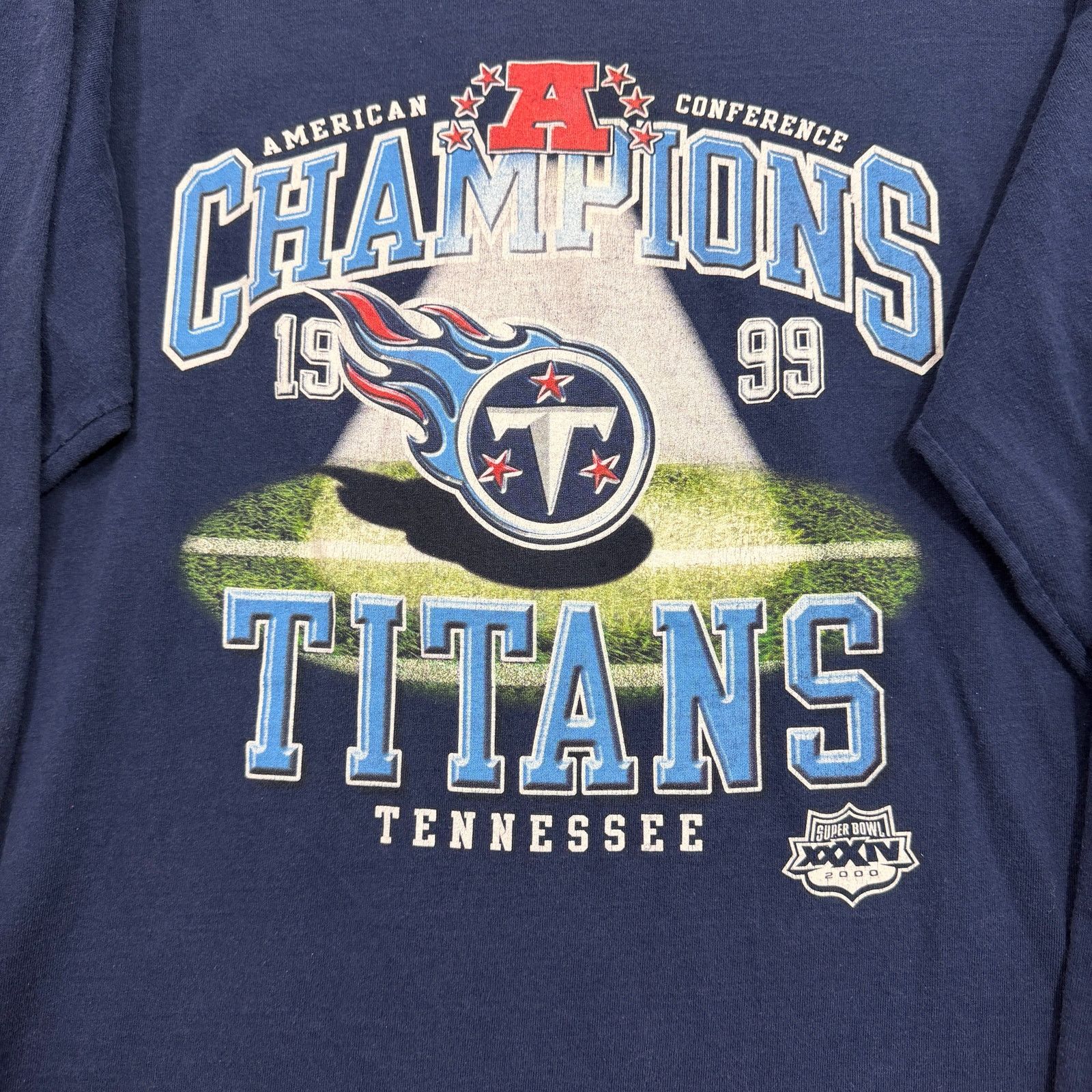 Vintage Vintage 1999 Tennessee Titans AFC Championship Game Shirt Size US XXL / EU 58 / 5 - 3 Thumbnail
