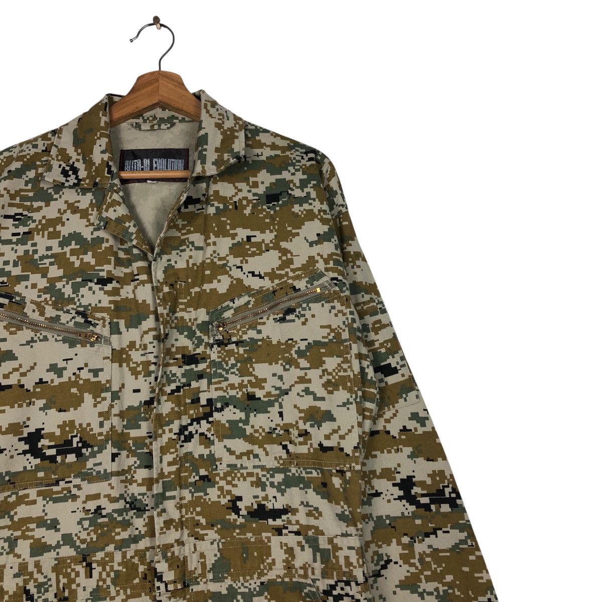 Japanese Brand Camouflage Military Design Jumper Coverall Auto Bi Evolutio Size US 38 / EU 54 - 7 Thumbnail