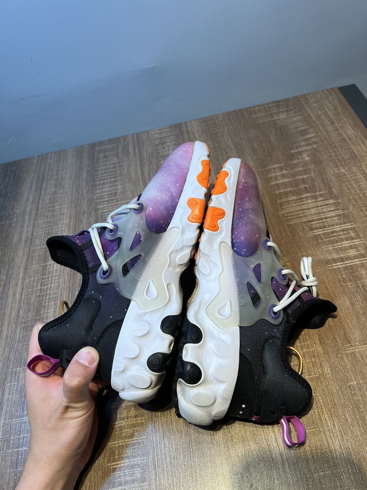 Nike NIKE REACT PRESTO USED SIZE 10.5 GALAXY BLACK TOTAL Size US 10.5 / EU 43-44 - 5 Thumbnail