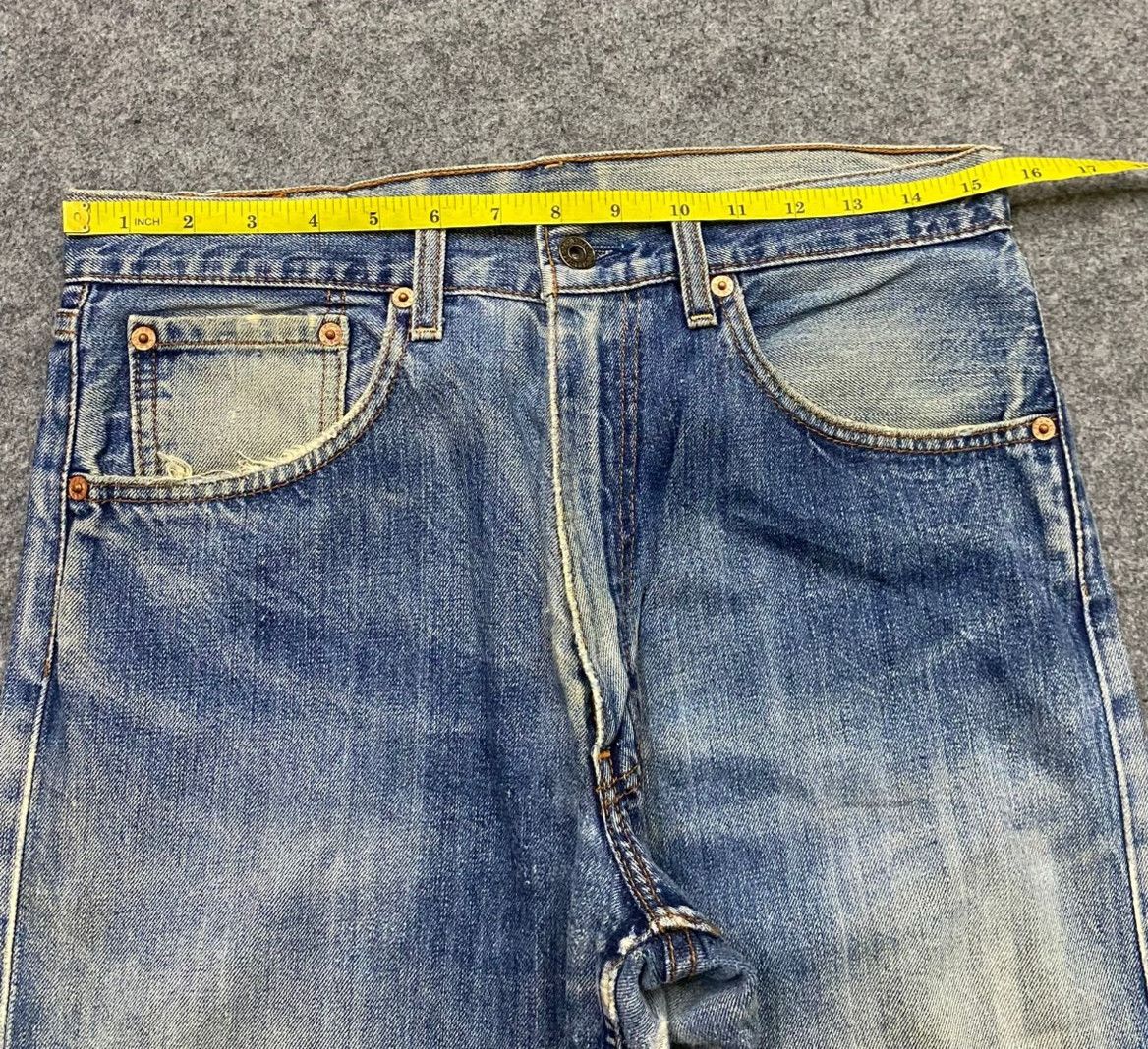 Levi's Vintage Clothing Vintage Levis 503 Distressed Denim Kurt Cobain Style Size US 31 - 8 Thumbnail