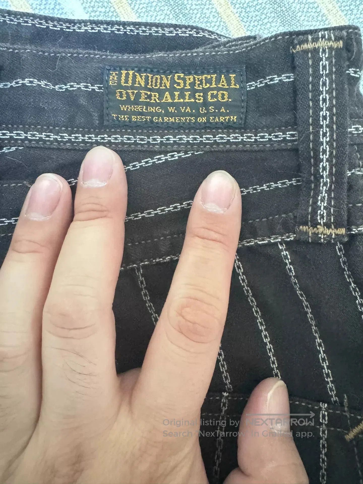 Freewheelers Black Striped Work Pants Size 32. Size US 32 / EU 48 - 4 Thumbnail
