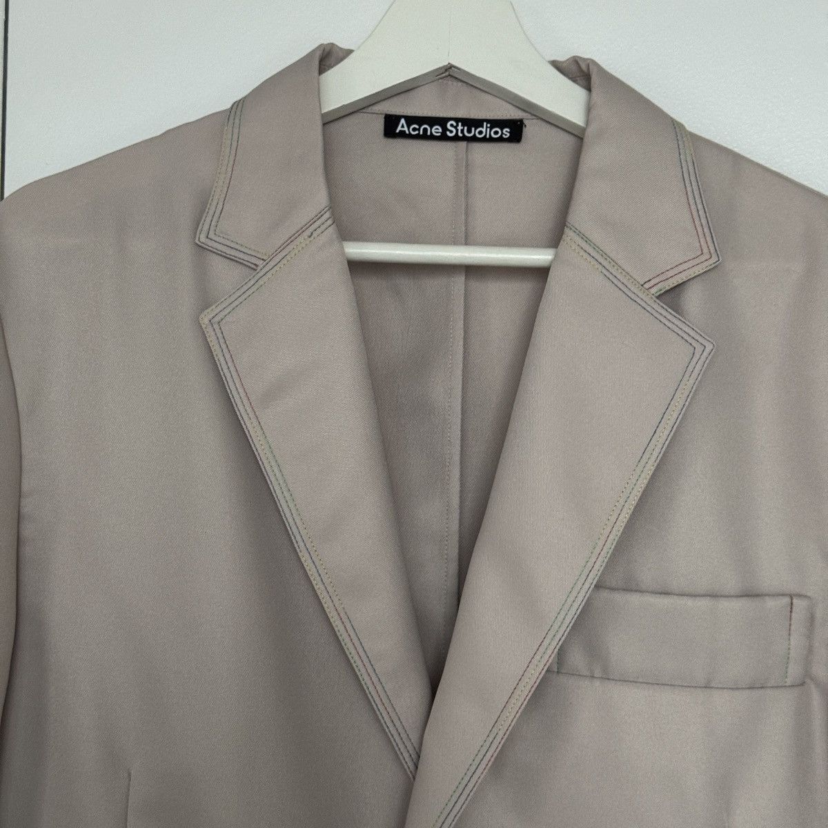 Acne Studios Acne Studios Contrast Stitched Blazer, Medium Size 38R - 4 Thumbnail
