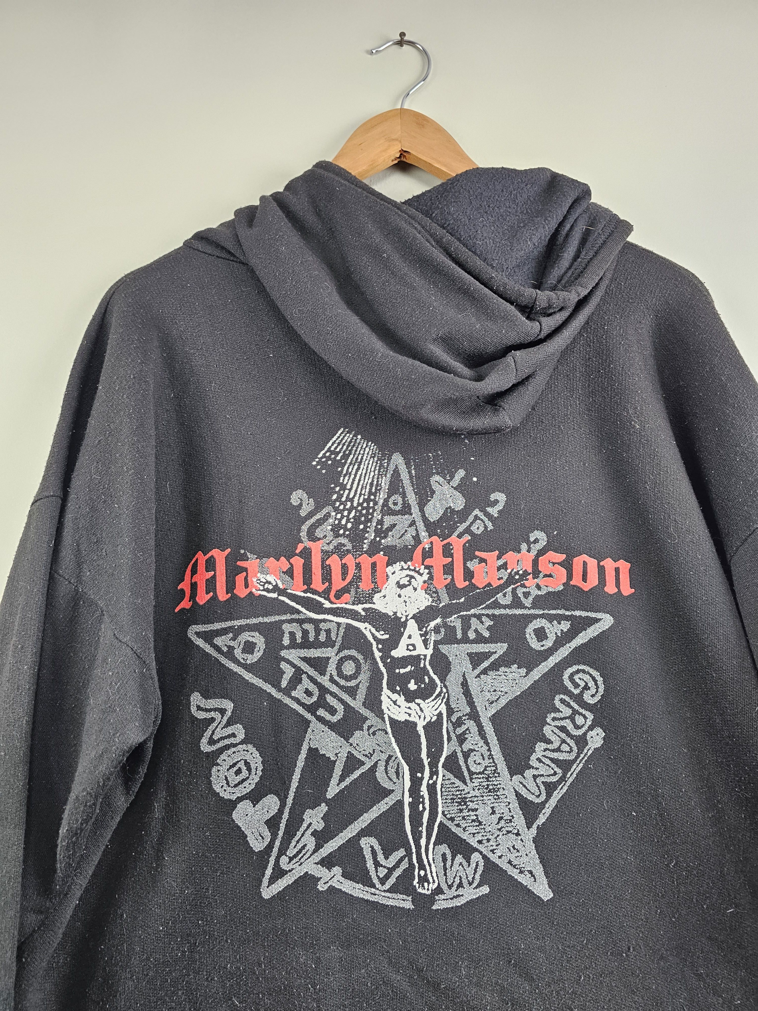 Band Tees × Marilyn Manson × Vintage 1998 Marilyn Manson Mechanical Animals 90s Hoodie XL Size US XL / EU 56 / 4 - 6 Thumbnail