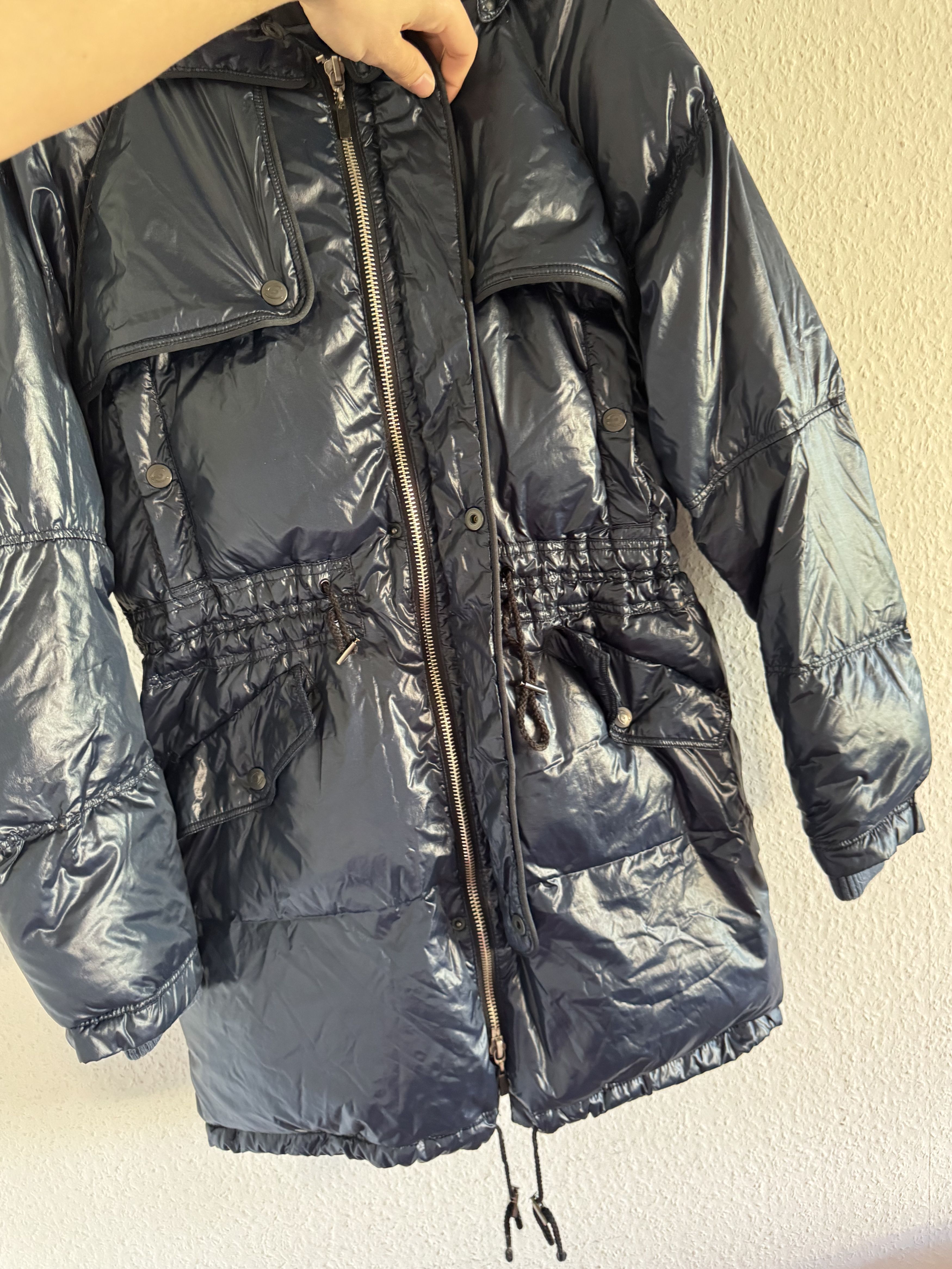 Just Cavalli Glossy Down Fur Trim Puffer Coat Size US M / EU 48-50 / 2 - 14 Thumbnail