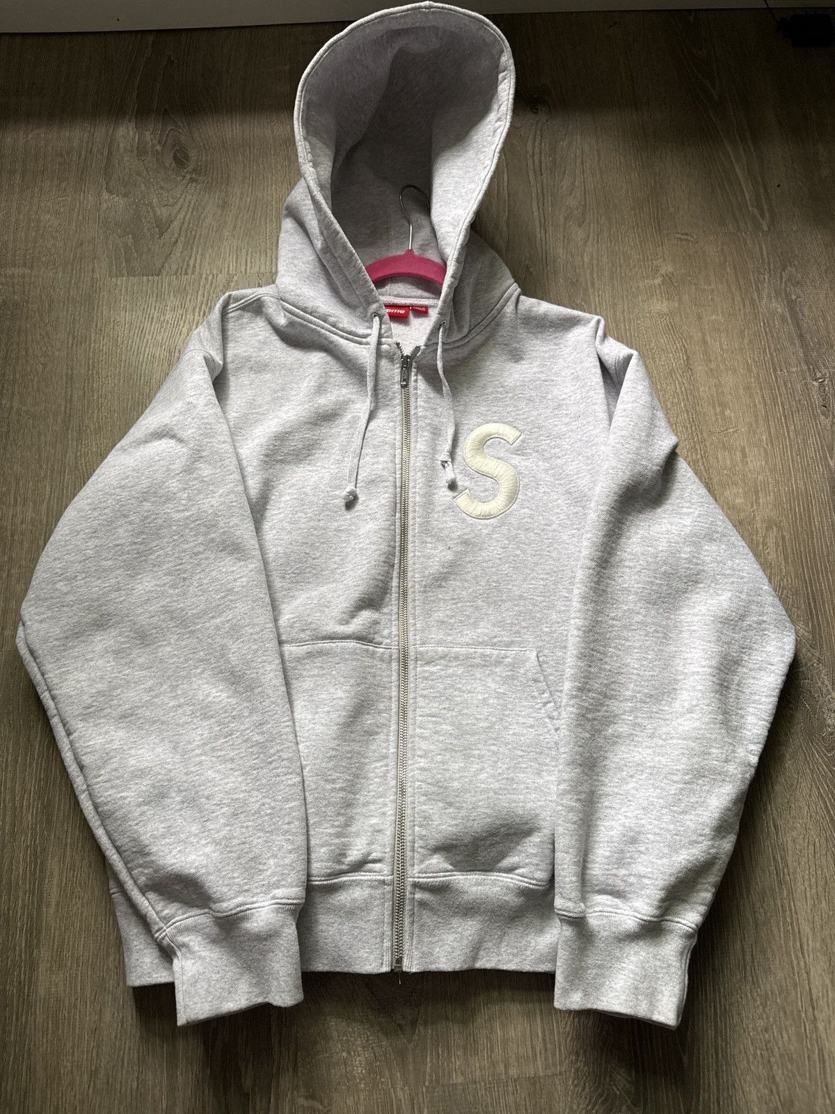 Supreme Supreme S logo zip up hoodie | Grailed