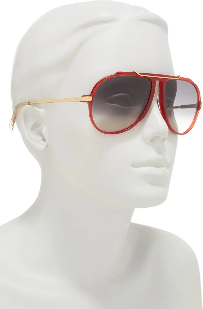 Celine Celine CL40025I 66B Red Aviator Unisex Sunglasses Size ONE SIZE - 1 Thumbnail