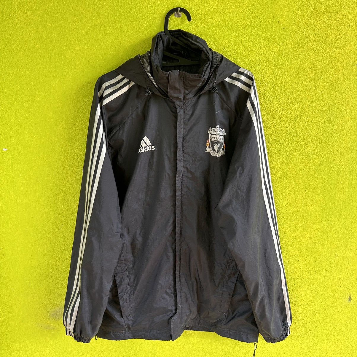 Vintage Vintage Liverpool Adidas Distressed Jacket Hoodie Size US L / EU 52-54 / 3 - 2 Thumbnail