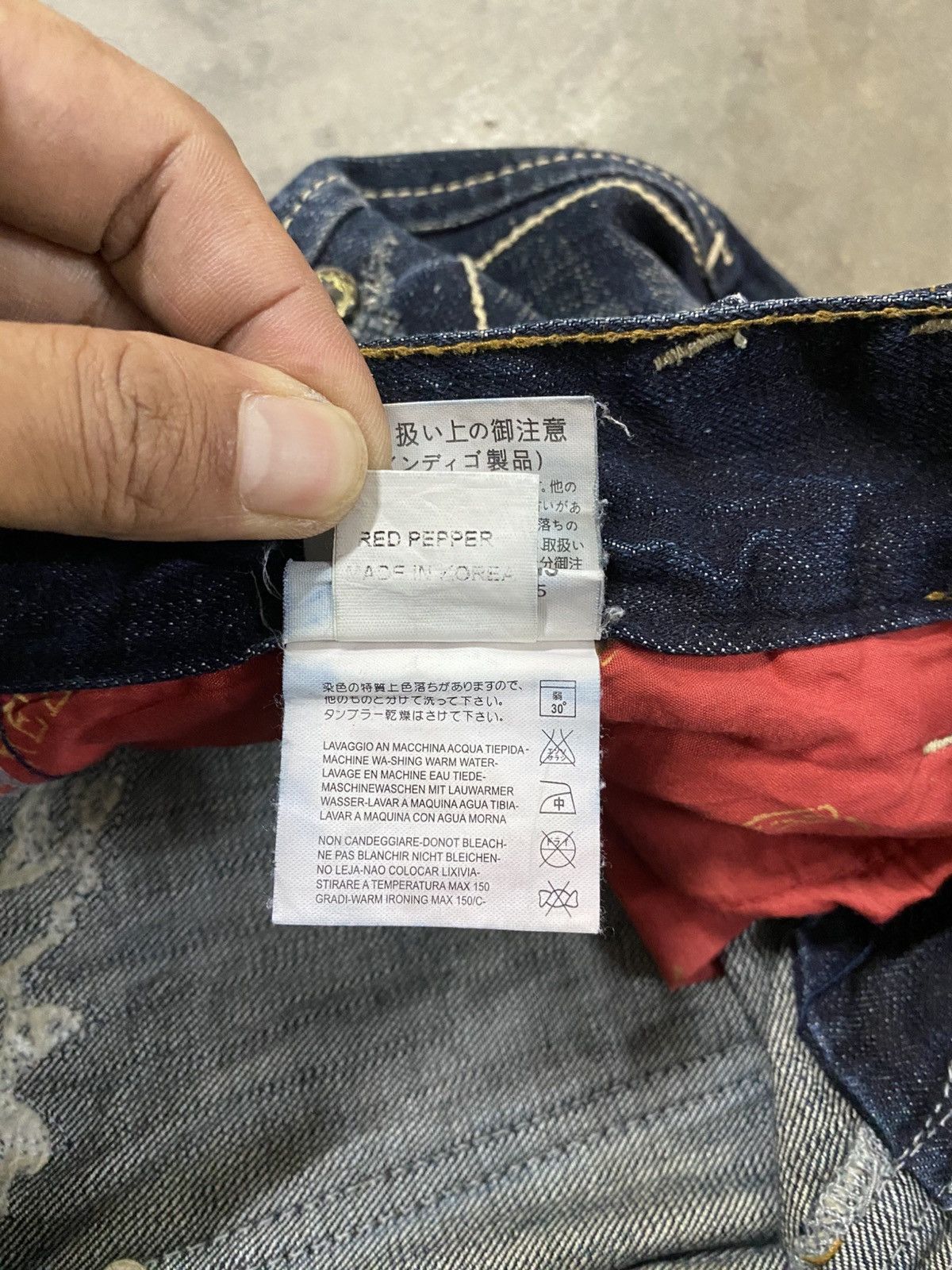 Hysteric Glamour × Le Grande Bleu (L.G.B.) × Tornado Mart Jeans Japanese Red Pepper Claws Distressed Denim @219 Size US 30 / EU 46 - 17 Thumbnail