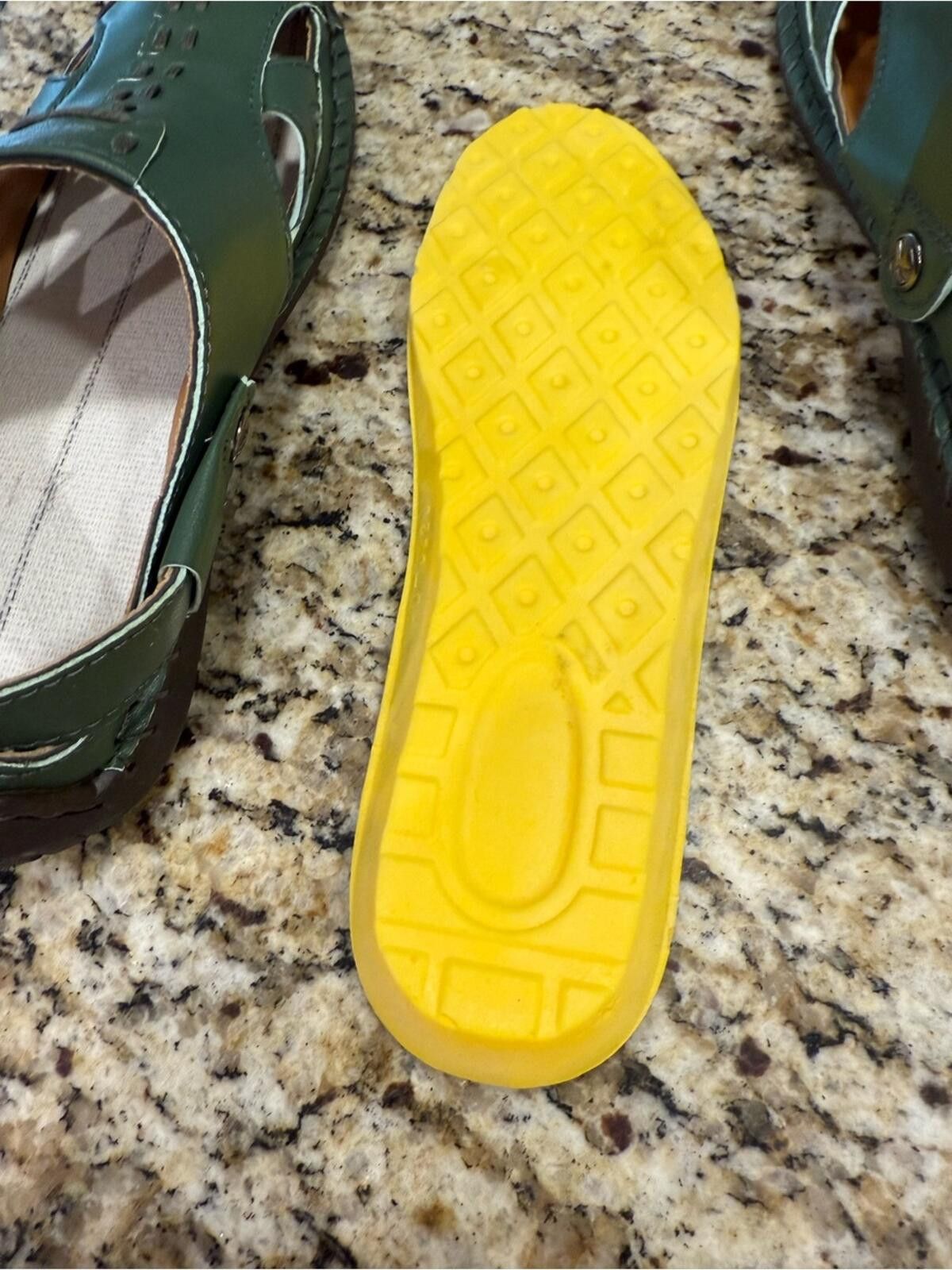 Other Salkin leather green slip on comfort shoe sling back SZ 39 Size US 7.5 / IT 37.5 - 8 Thumbnail