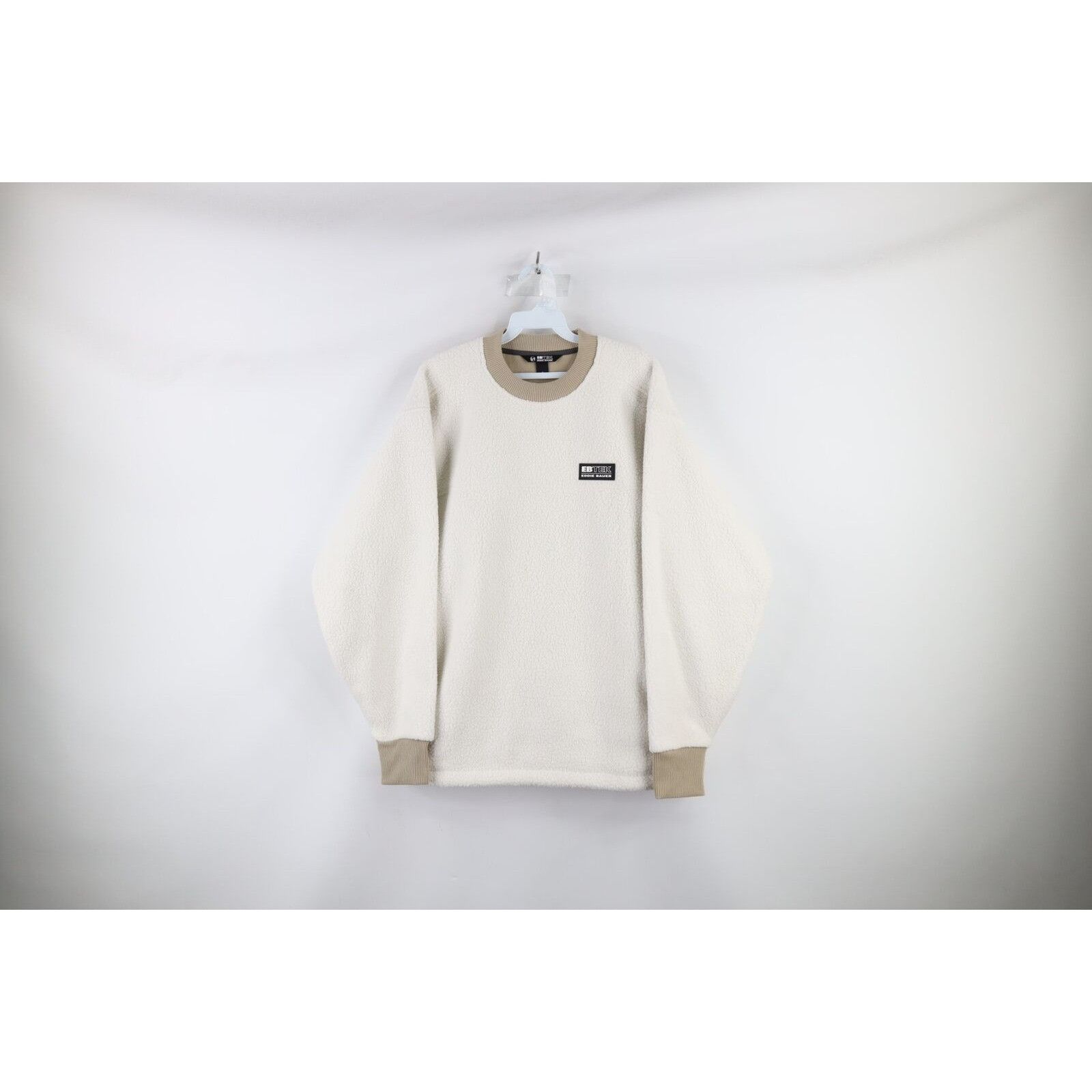 Eddie Bauer × Vintage Vintage Eddie Bauer EbTek Box Logo Deep Pile Sweatshirt Size US S / EU 44-46 / 1 - 1 Thumbnail