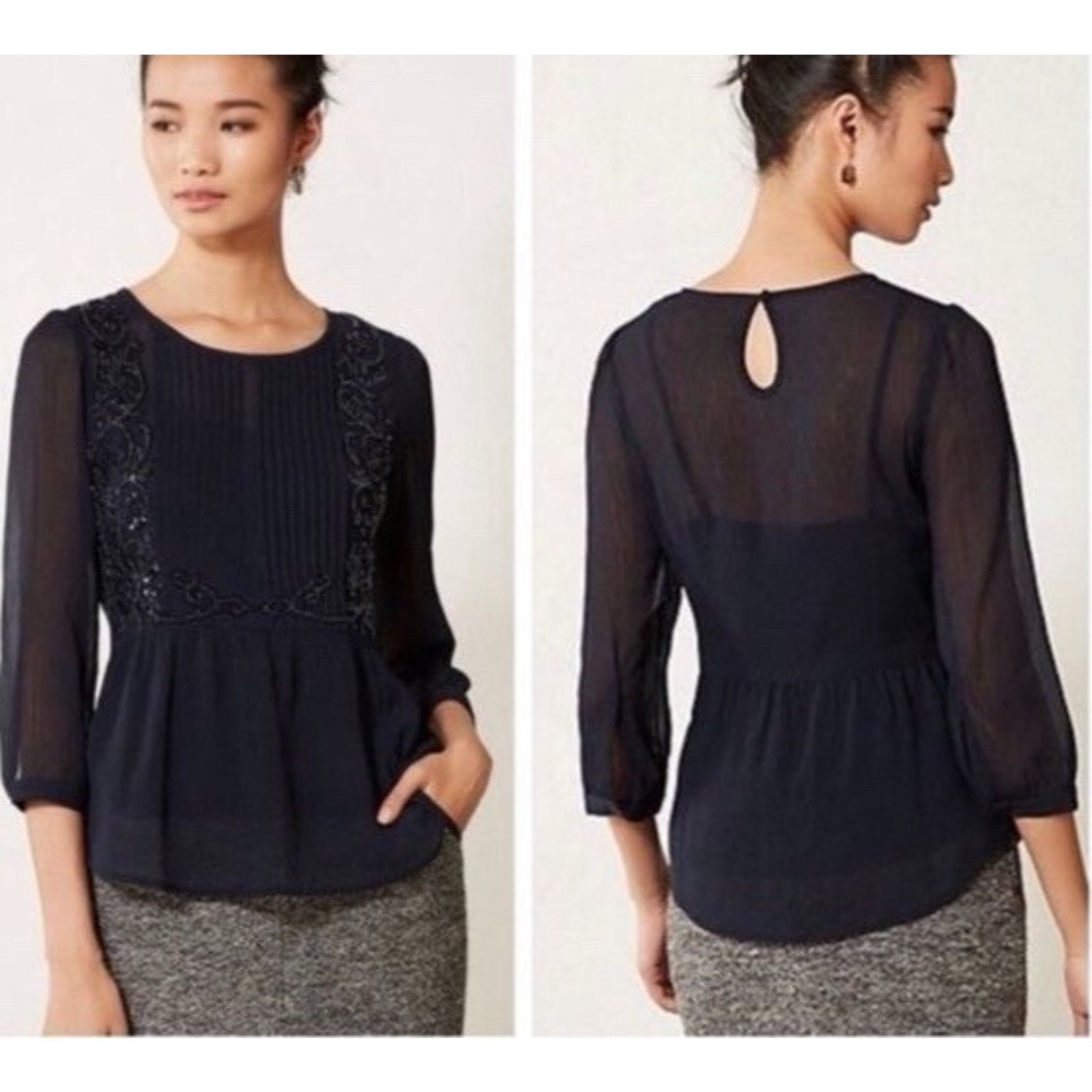 & Other Stories Anthropologie Blue Color Lightweight Size 0 A001414 Size XS / US 0-2 / IT 36-38 - 2 Thumbnail