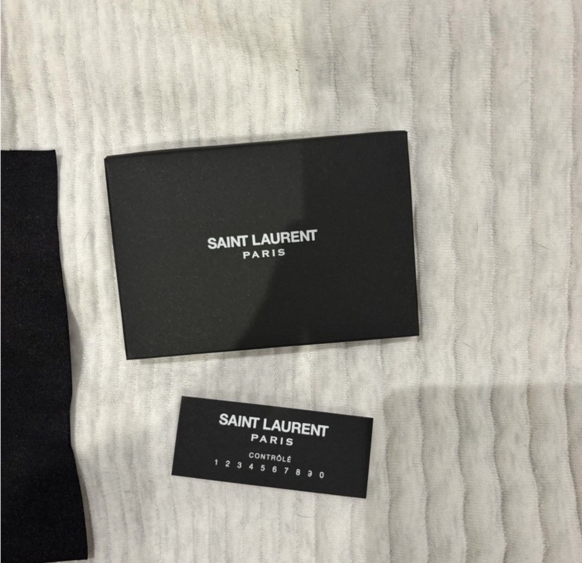 Saint Laurent Paris Black Leather Clutch/Pouch Size ONE SIZE - 8 Thumbnail