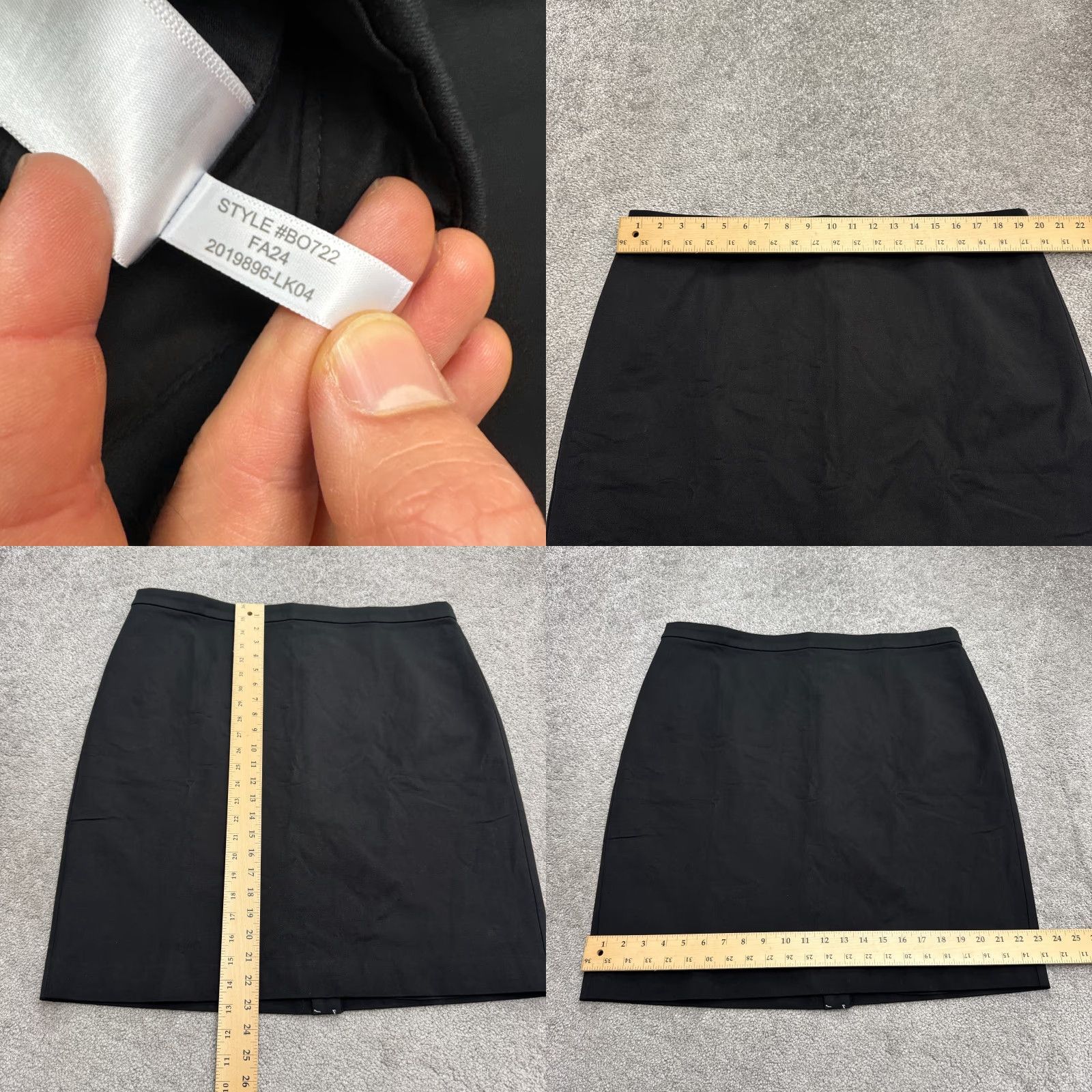 J.Crew VINTAGE: No. J.Crew Pencil Skirt Women 18 Black Knee Length Workwear Cotton Blend Zipper Style Straight & Pencil Classic 18 Womens Size 40" / US 18 - 8 Thumbnail