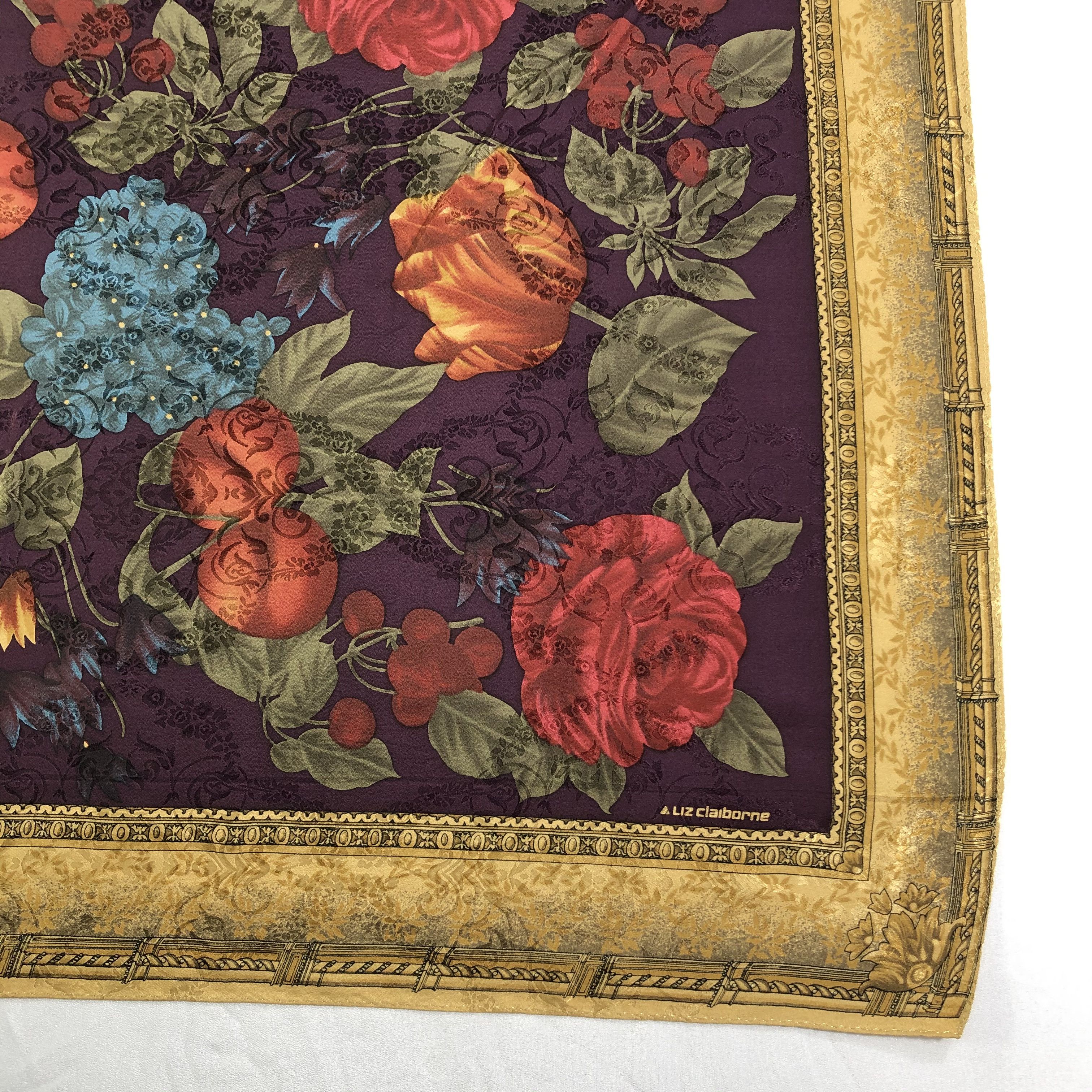 Vintage Vintage Liz Claiborne Silk Scarf Size ONE SIZE - 4 Thumbnail