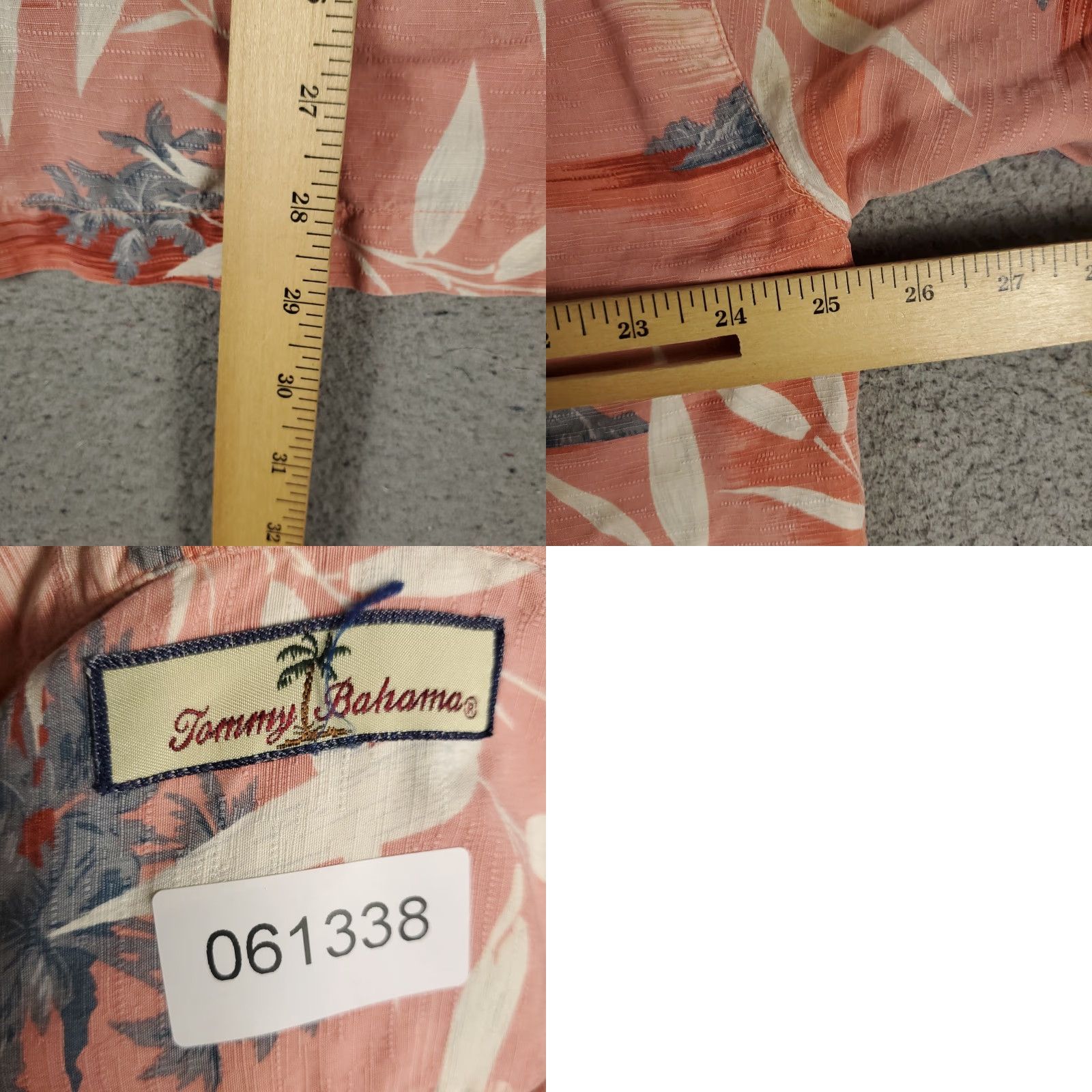 Tommy Bahama VINTAGE Tommy Bahama Shirt Mens Large Pink Hawaiian Scenic 150 Years Silk Button-Up Size US L / EU 52-54 / 3 - 8 Thumbnail