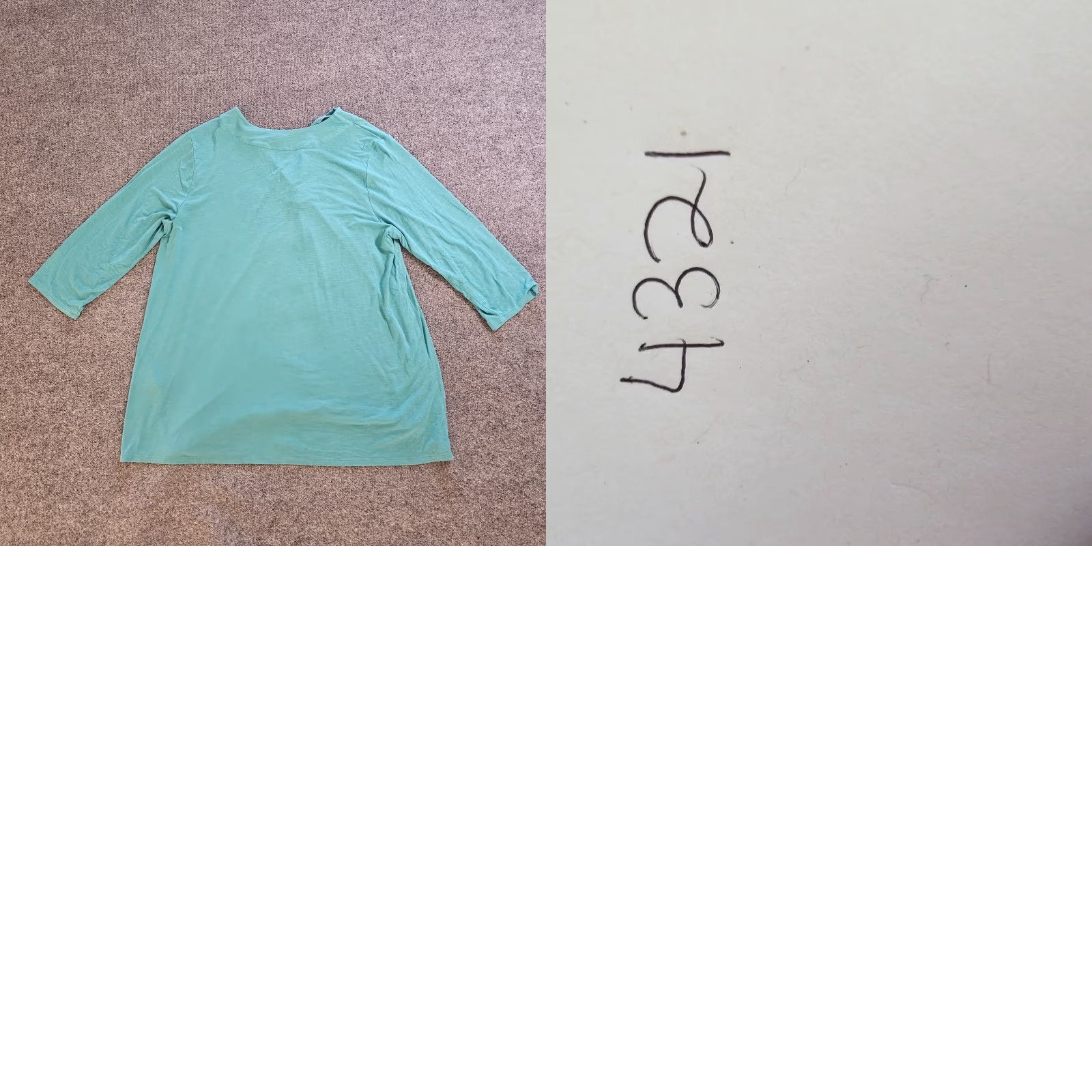 J. Jill J Jill Wearever Top Tunic Womens XL Petite Green V-Neck Stretchy Casual Minimal Shirt Blouse Womens Size XL / US 12-14 / IT 48-50 - 8 Thumbnail