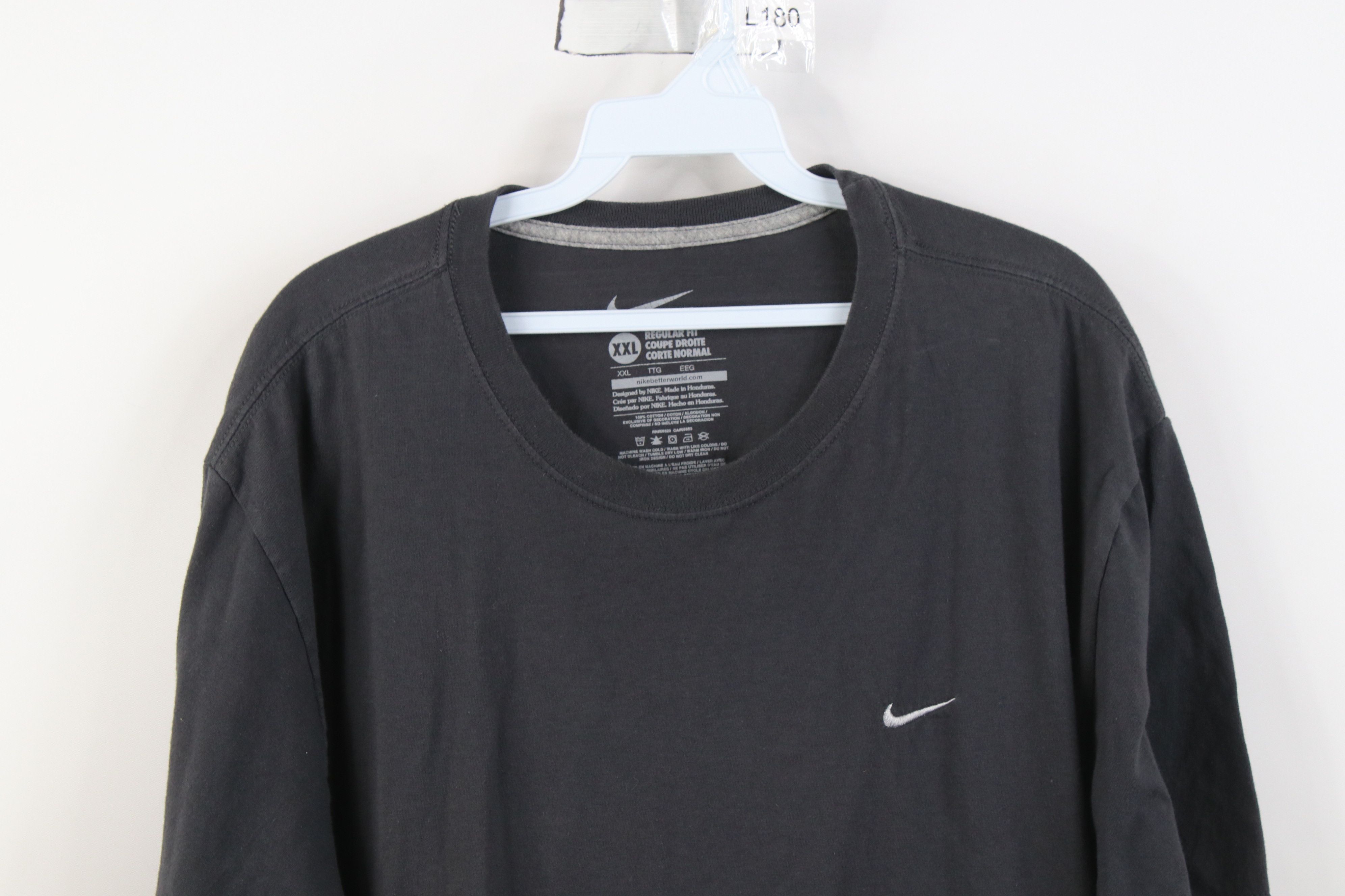Nike Vintage Y2K Nike Travis Scott Mini Swoosh T-Shirt Dark Gray Size US XXL / EU 58 / 5 - 2 Thumbnail