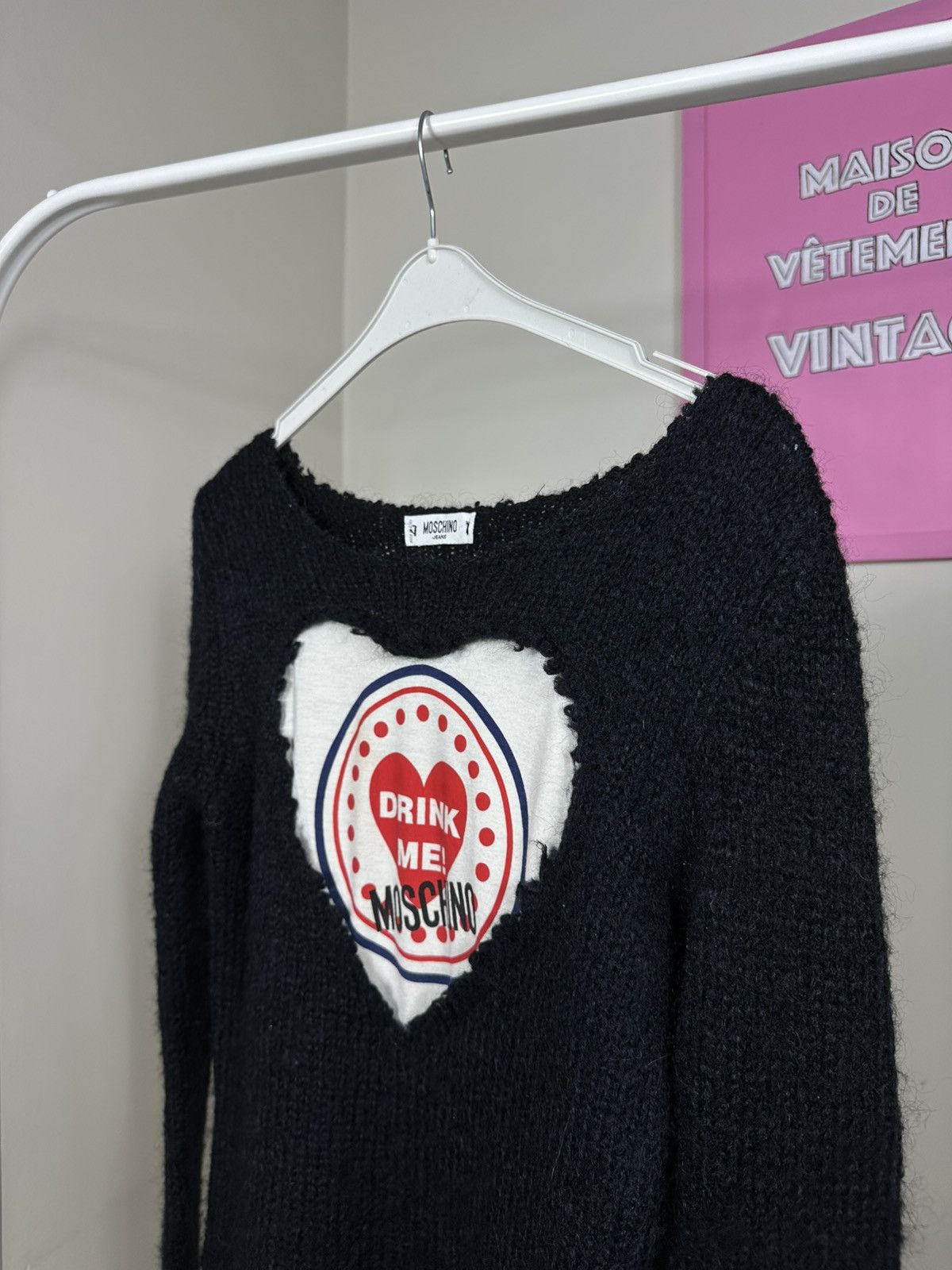 Moschino Moschino Jeans Drink Me Logo Sweater Size S / US 4 / IT 40 - 11 Thumbnail