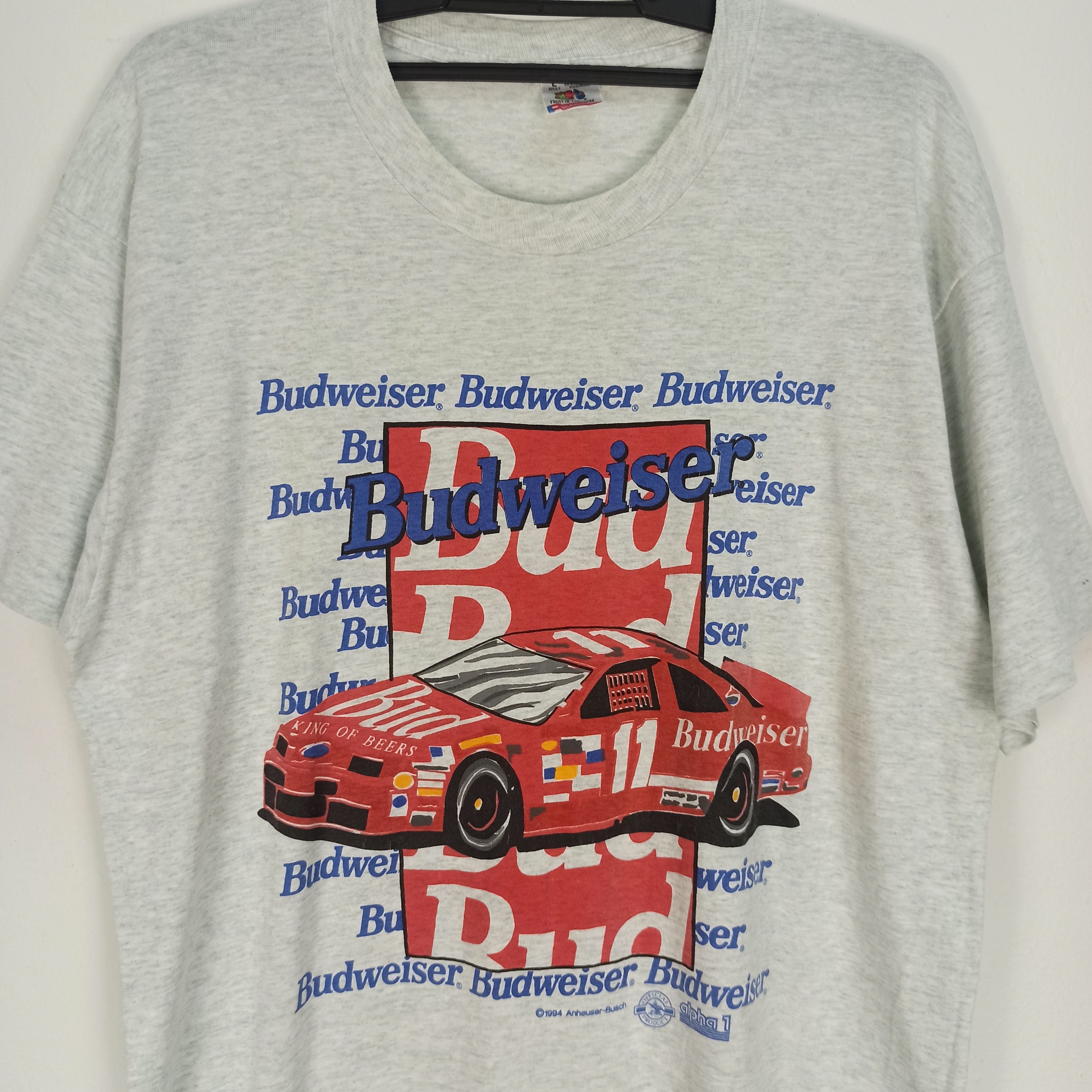 Budweiser Vintage Budweiser Nascar Tshirt Size US L / EU 52-54 / 3 - 2 Thumbnail