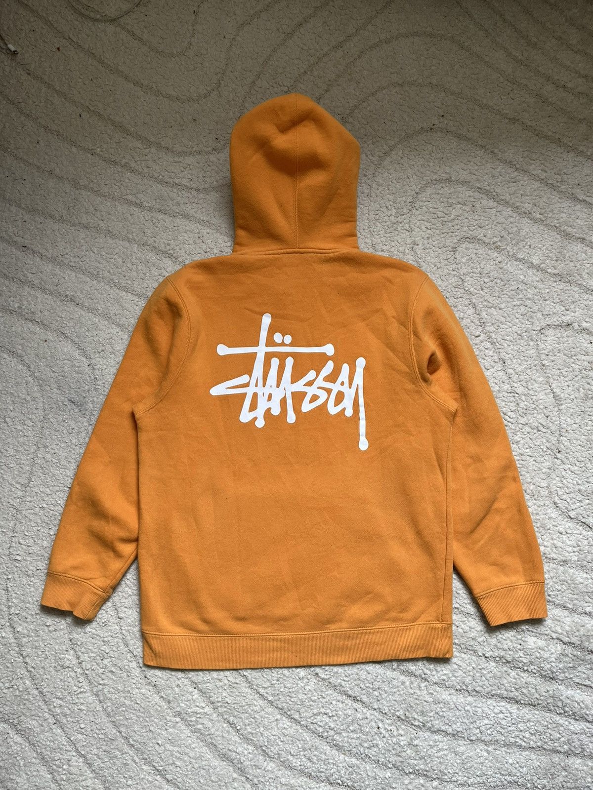 Stussy Stüssy Big Logo Orange Hoodie Size US M / EU 48-50 / 2 - 1 Thumbnail