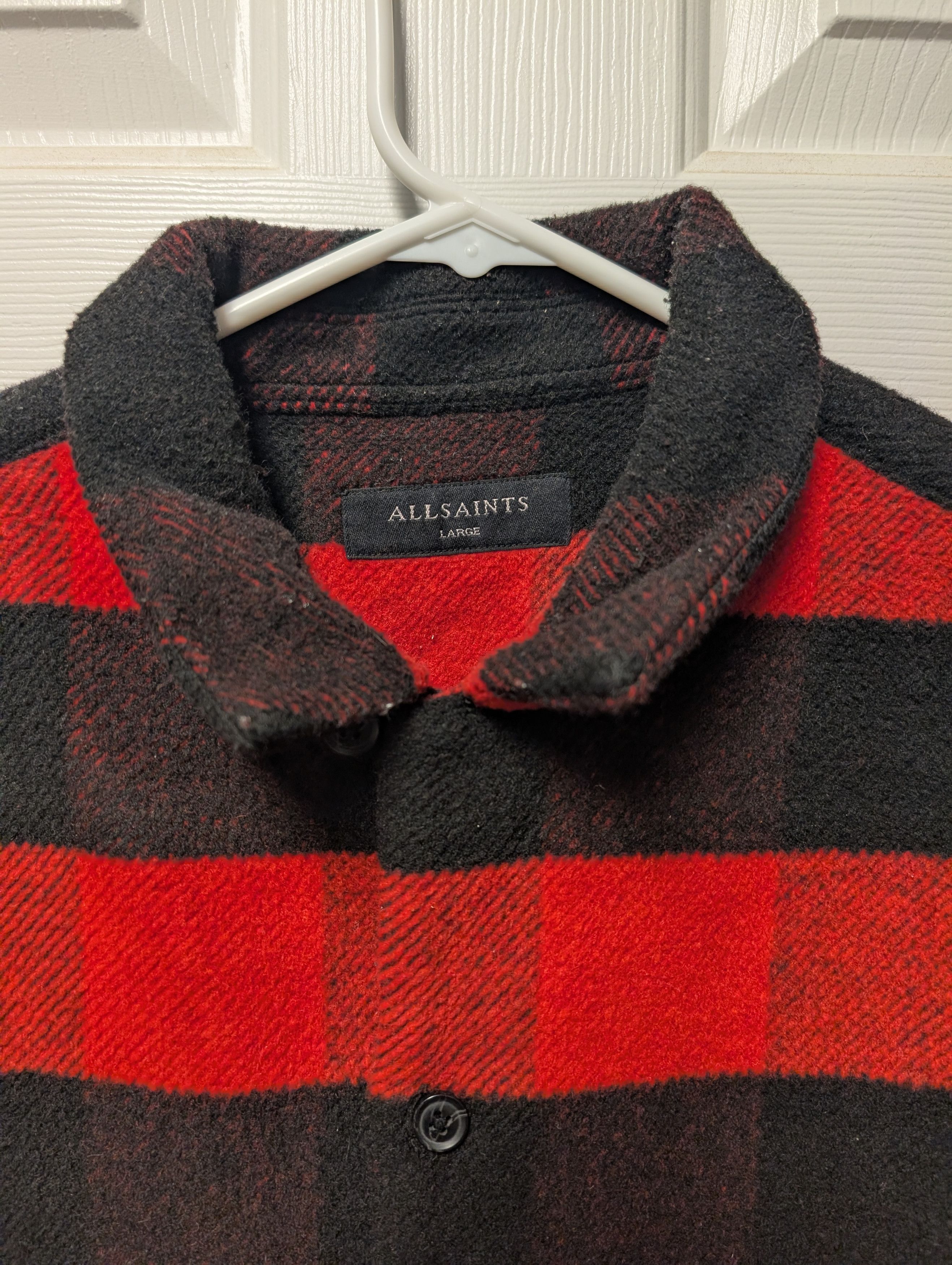 Allsaints All Saints Red Flannel (L) Size US L / EU 52-54 / 3 - 3 Thumbnail