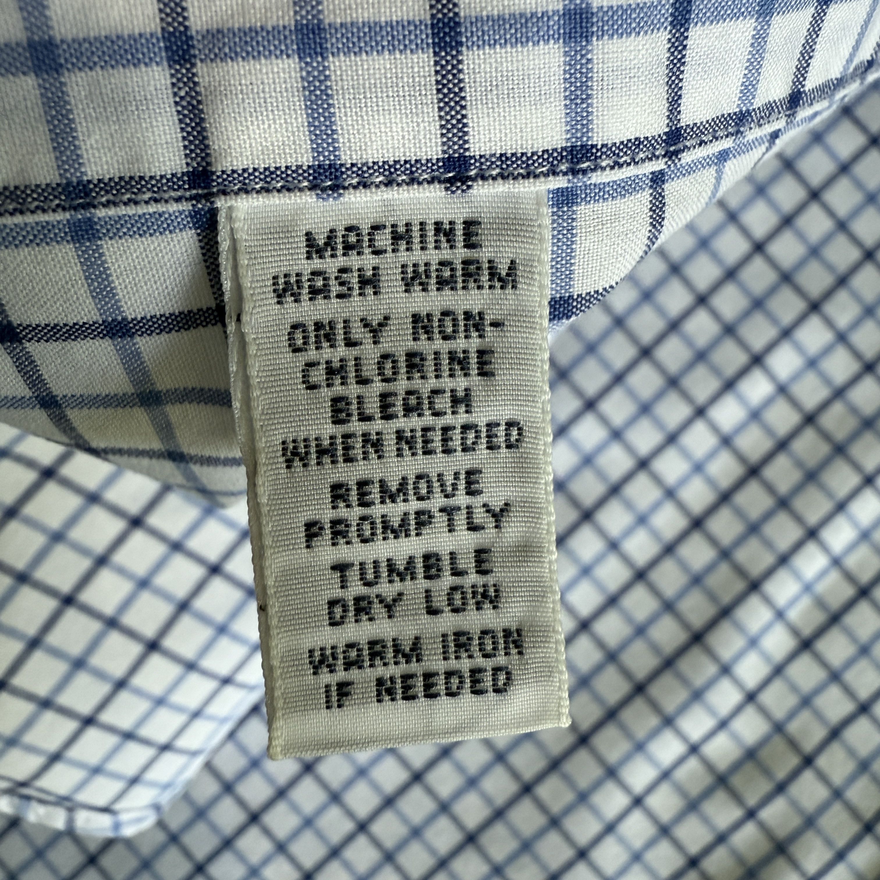 Polo Ralph Lauren Ralph Lauren Classic Fit Shirt M Blue Graph Check Size US M / EU 48-50 / 2 - 5 Thumbnail
