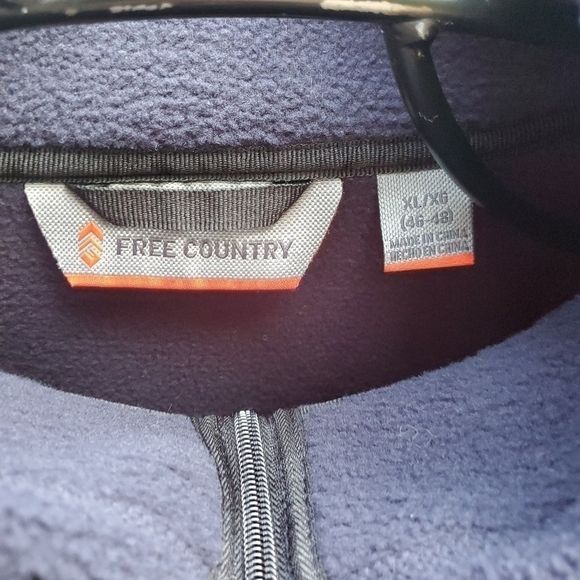 Free Country Free Country Dark Navy Grid Fleece Sz. XL Jacket Size US XL / EU 56 / 4 - 5 Thumbnail