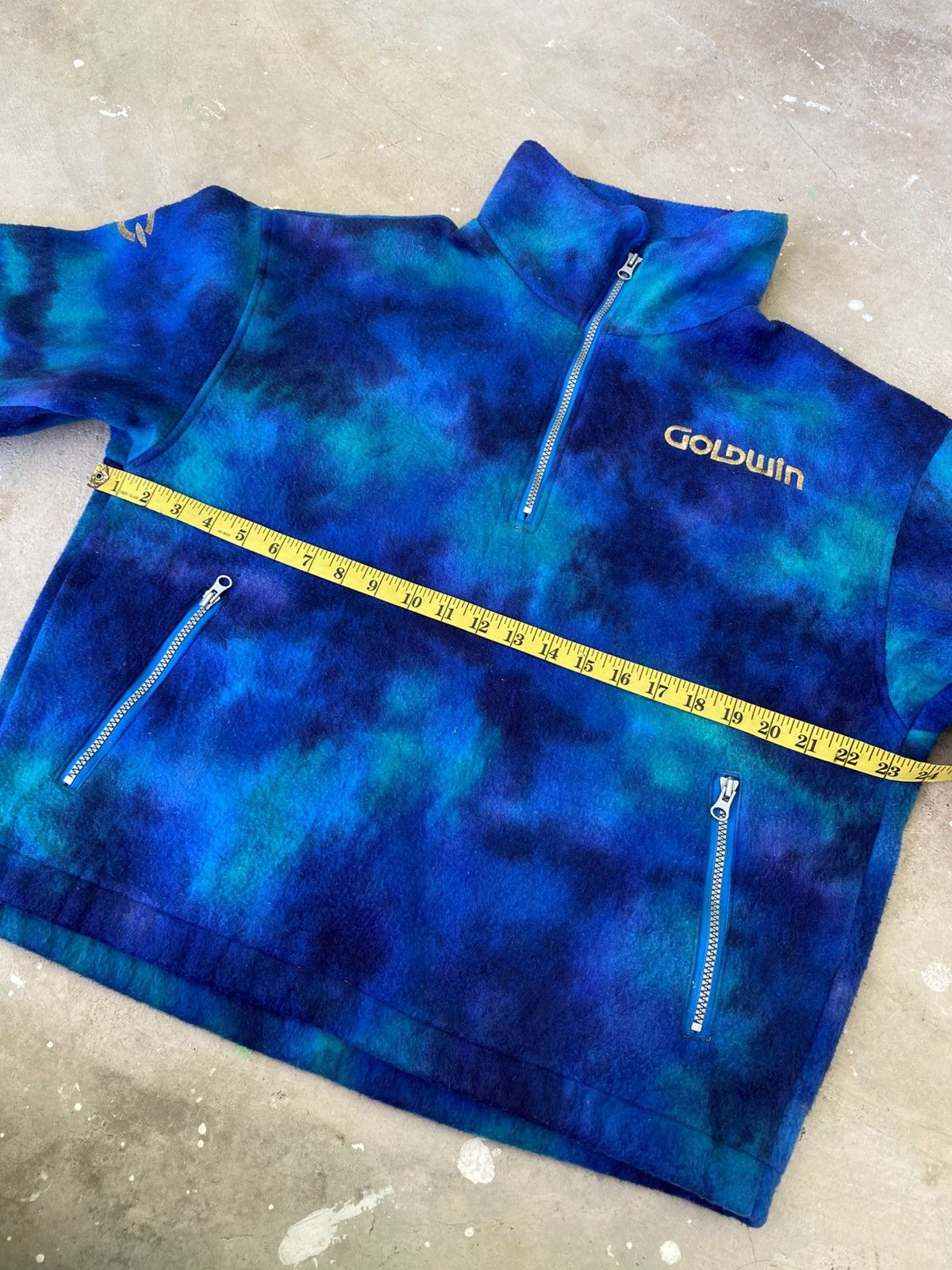 Goldwin Vintage Goldwin Japan Abstract Fleece Pullover Jacket Size US L / EU 52-54 / 3 - 14 Thumbnail
