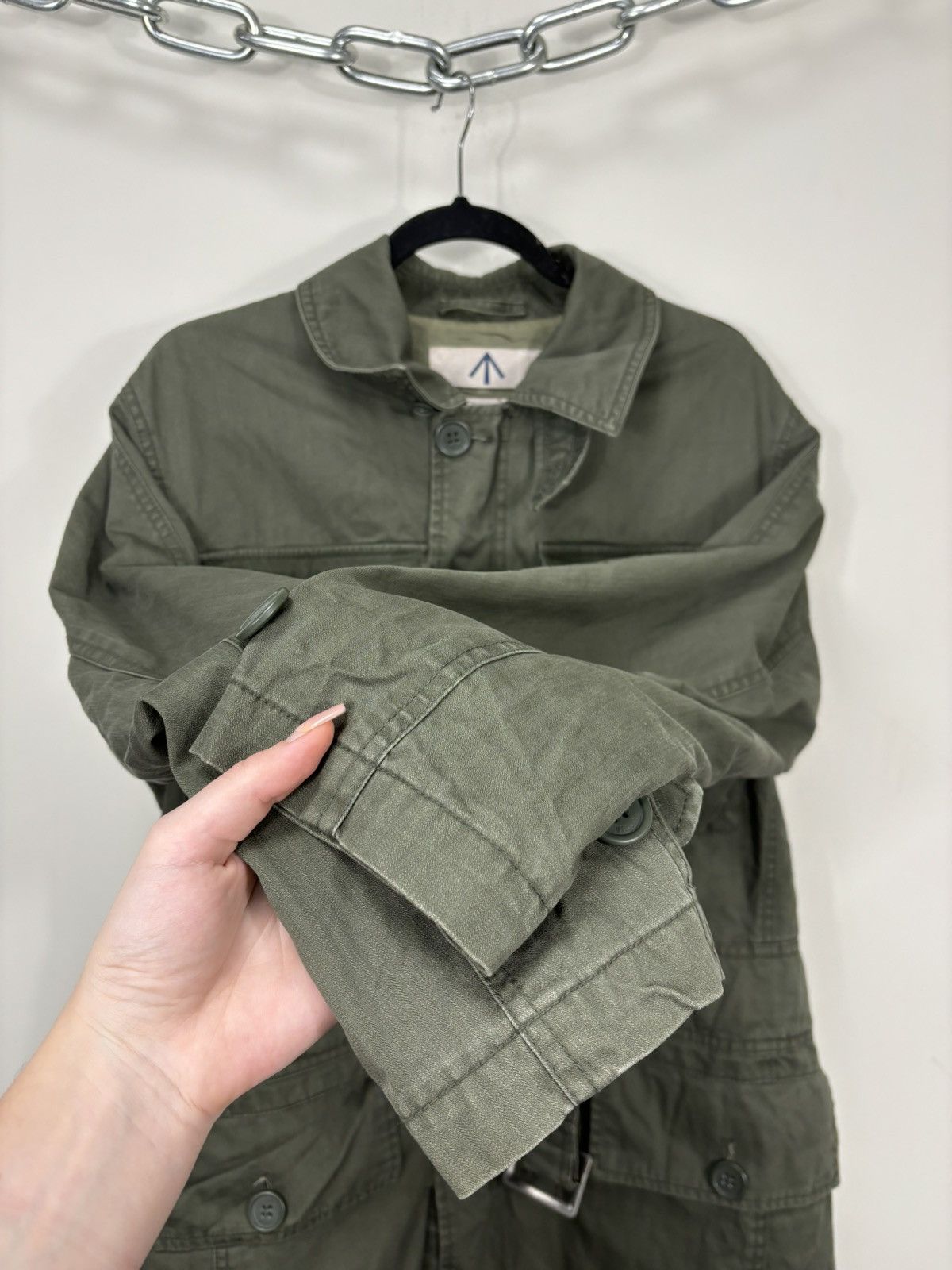 Nigel Cabourn Nigel Cabourn Utility Multipocket Belted Military Jacket Size US S / EU 44-46 / 1 - 12 Thumbnail