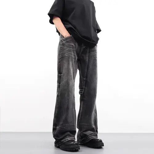 Japanese Brand Tamaki x Erika Washed Black Distressed Loose Hip Hop Jeans Size US 32 / EU 48 - 7 Thumbnail