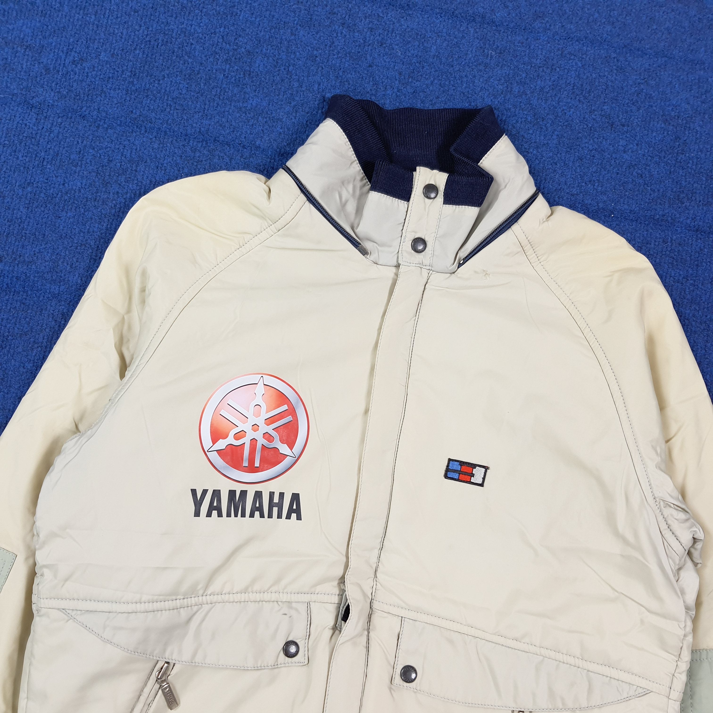 Yamaha Vintage 90s Yamaha Racing Bomber Jacket Puffer C279N26 Size US M / EU 48-50 / 2 - 3 Thumbnail