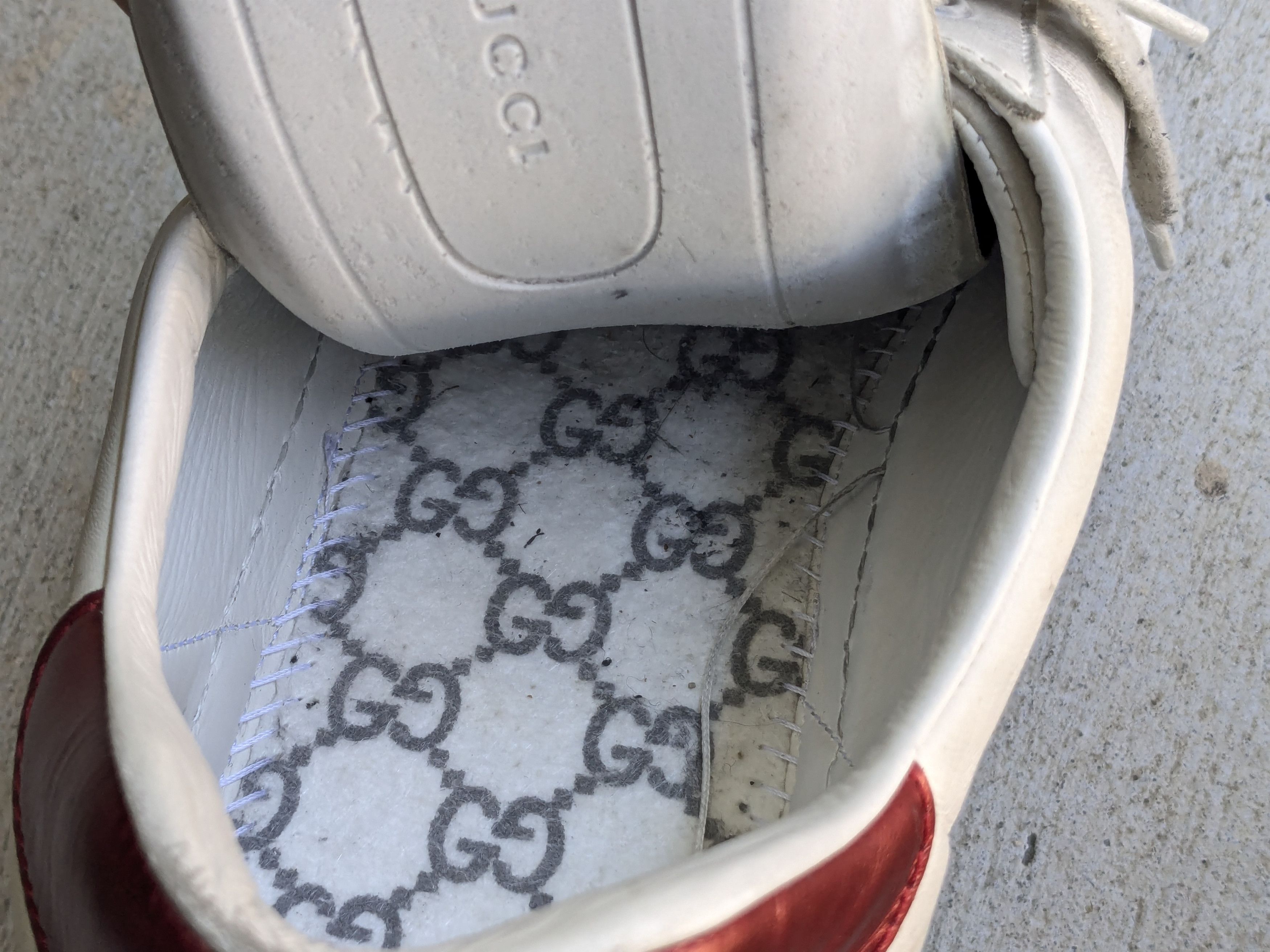 Gucci Gucci Ace Sneakers White 11 Distressed Low Tops Leather Size US 11 / EU 44 - 8 Thumbnail