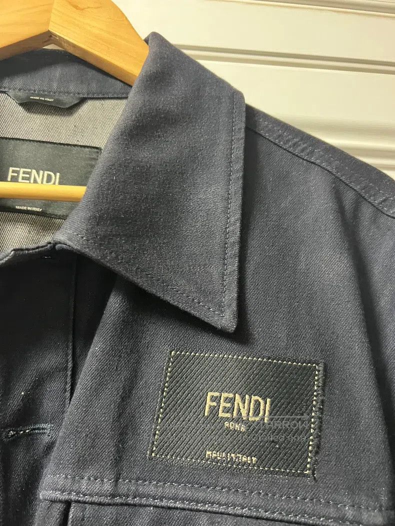 Fendi Fendi Denim jacket shirt long-sleeve dark blue Size US M / EU 48-50 / 2 - 4 Thumbnail
