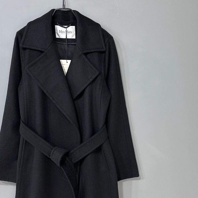 Max Mara Max Mara black manuela coat Size XXL / US 16-18 / IT 52-54 - 2 Thumbnail