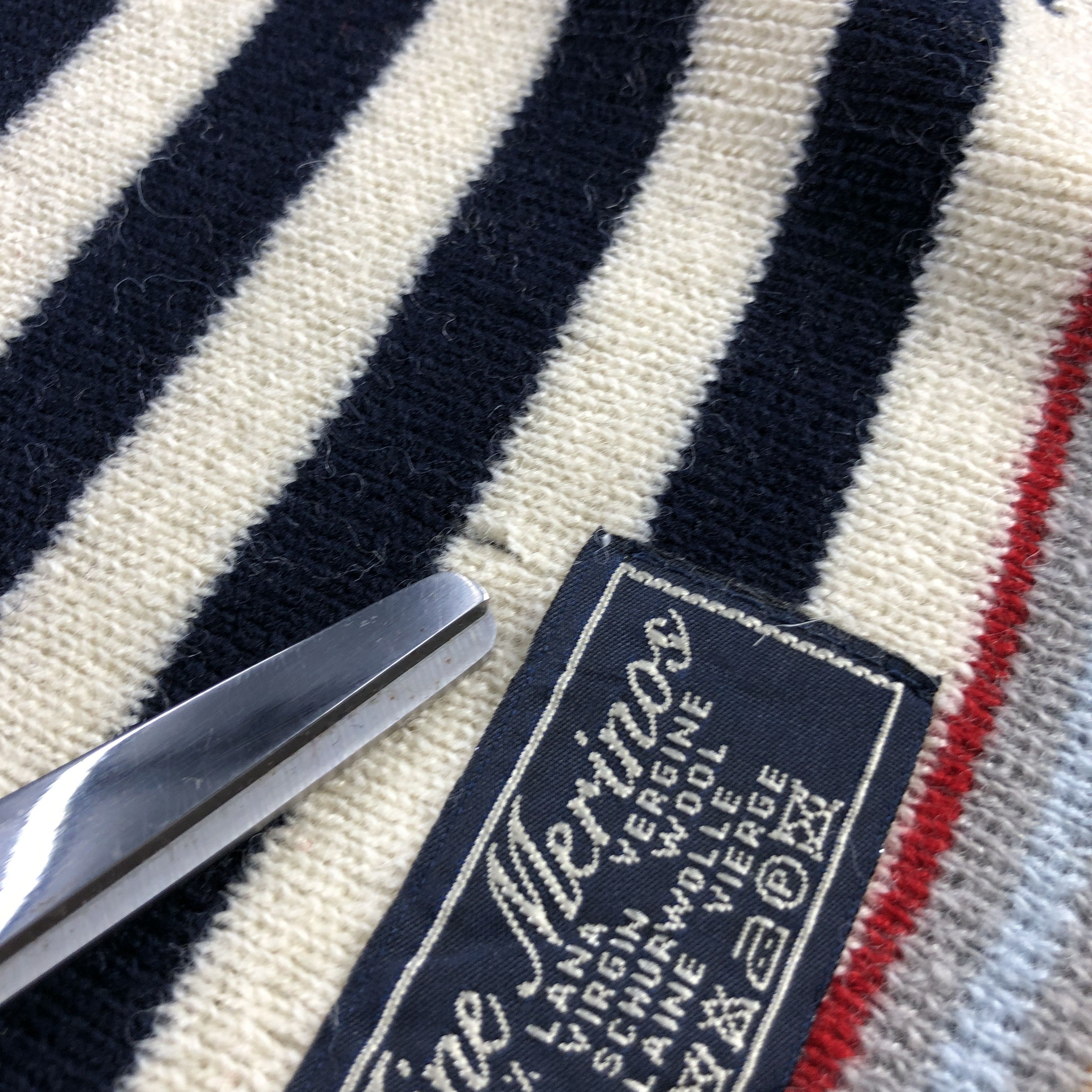 Courreges Courreges Striped Wool Scarf Muffler V2956 Size ONE SIZE - 8 Thumbnail