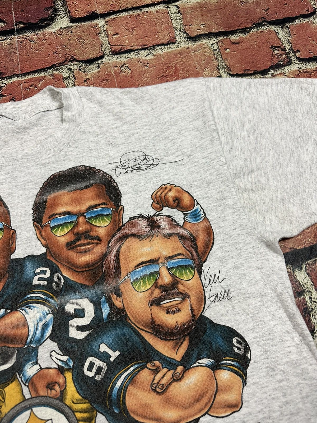 NFL VINTAGE Pittsburgh Steelers BAD BOYS T Shirt Xplosion 1994 Size US L / EU 52-54 / 3 - 5 Thumbnail