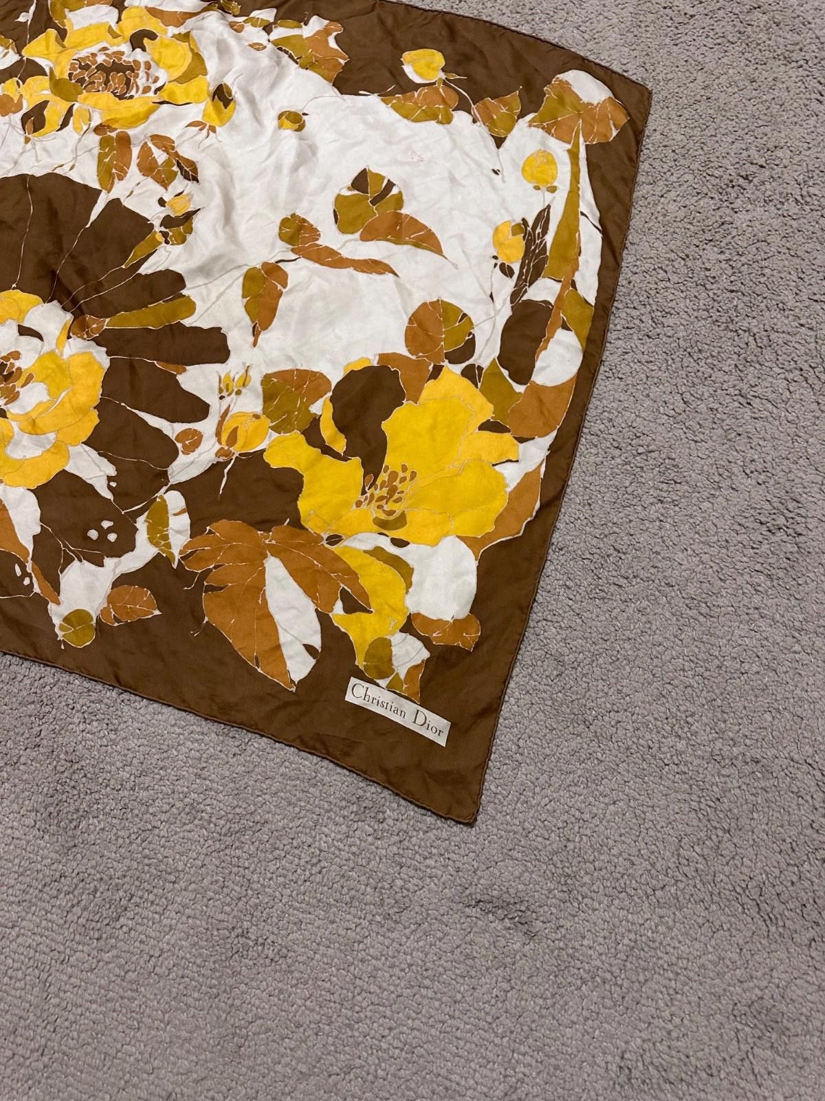 Dior Vintage Dior silk square scarf 75x75 Size ONE SIZE - 2 Thumbnail
