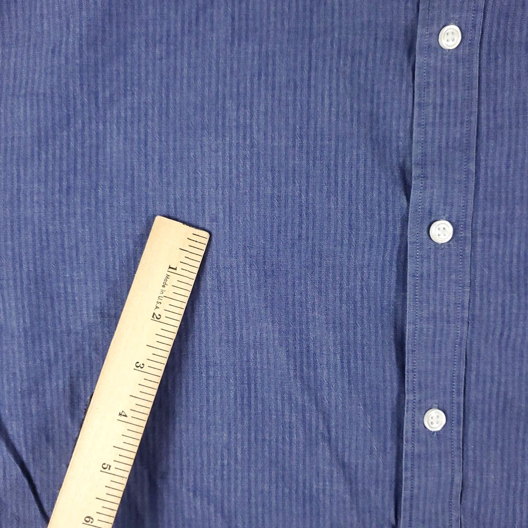 Tommy Hilfiger Tommy Hilfiger Button-Up Shirt Mens 2XL Blue Casual Long Sleeve Regular Fit Size US XXL / EU 58 / 5 - 3 Thumbnail