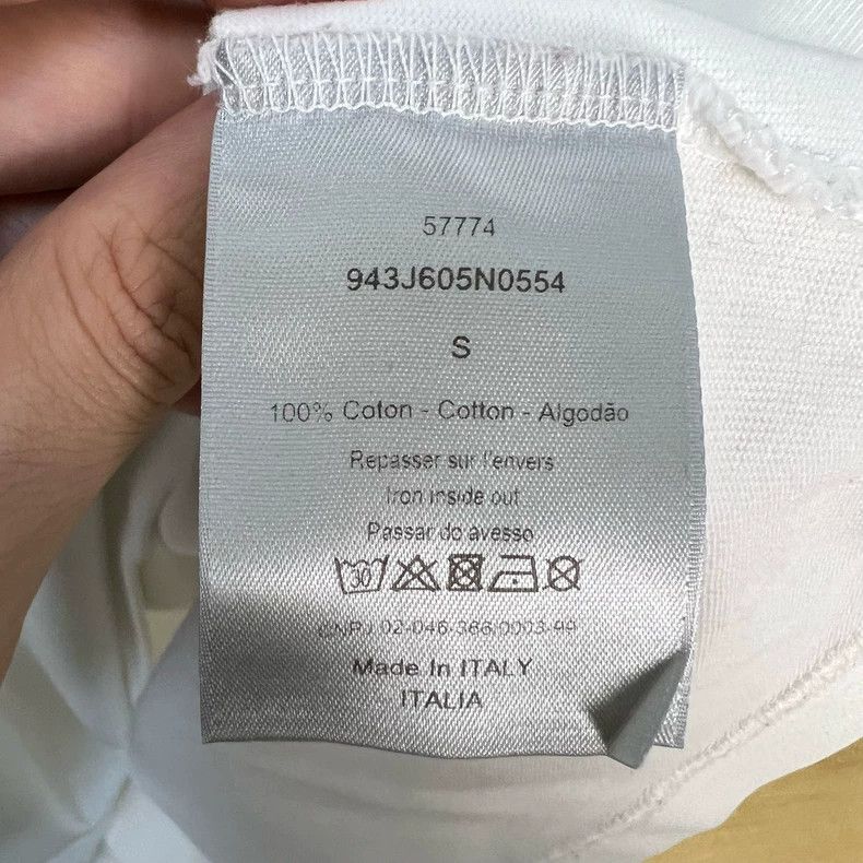 Dior Dior White T-shirt with saddle bag print Size US S / EU 44-46 / 1 - 4 Thumbnail