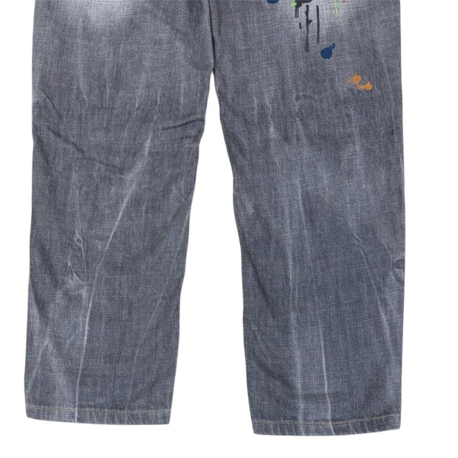 True Religion Rare MAJAH FLAVAH Paint splatter jeans with unique design Size US 29 - 8 Thumbnail