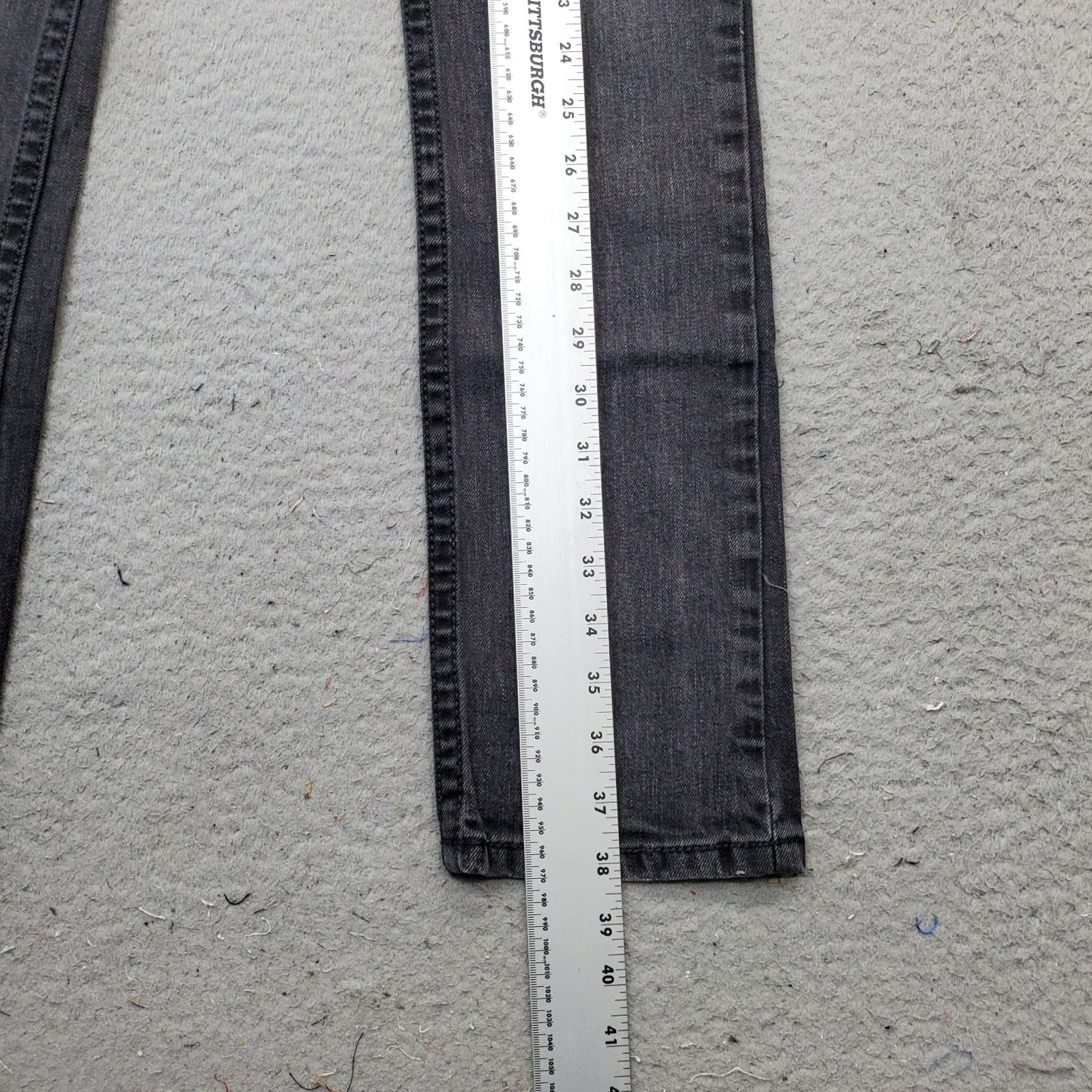 Vintage Aéropostale Skinny Jeans Womens 0R Black Cotton Regular Beaded Pocket Denim Jeans Clothing Women Regular Fit 0R Black Jeans Size 25" / US 0 / IT 36 - 3 Thumbnail