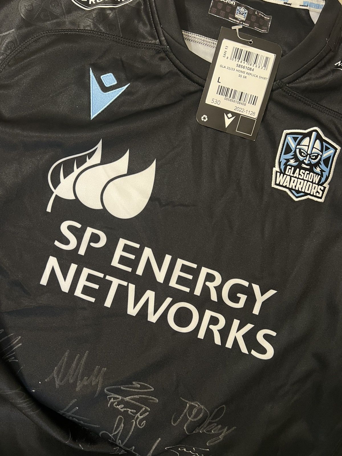 Macron Glasgow Warriors Home Rugby Shirt 20/21 Size US L / EU 52-54 / 3 - 3 Thumbnail