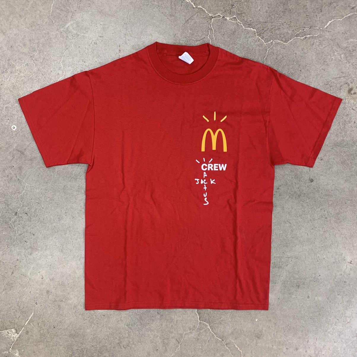 Travis Scott McDonald’s x Cactus Jack crew logo tee Travis Scott hype ...