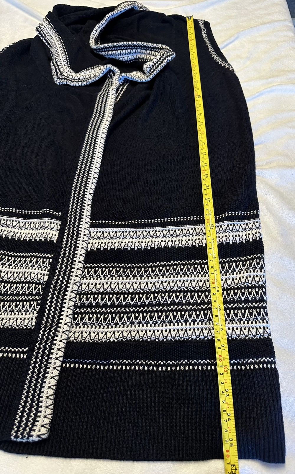 Vince Vince Long Open Cardigan Black White Stripe Cotton Size S Size S / US 4 / IT 40 - 3 Thumbnail