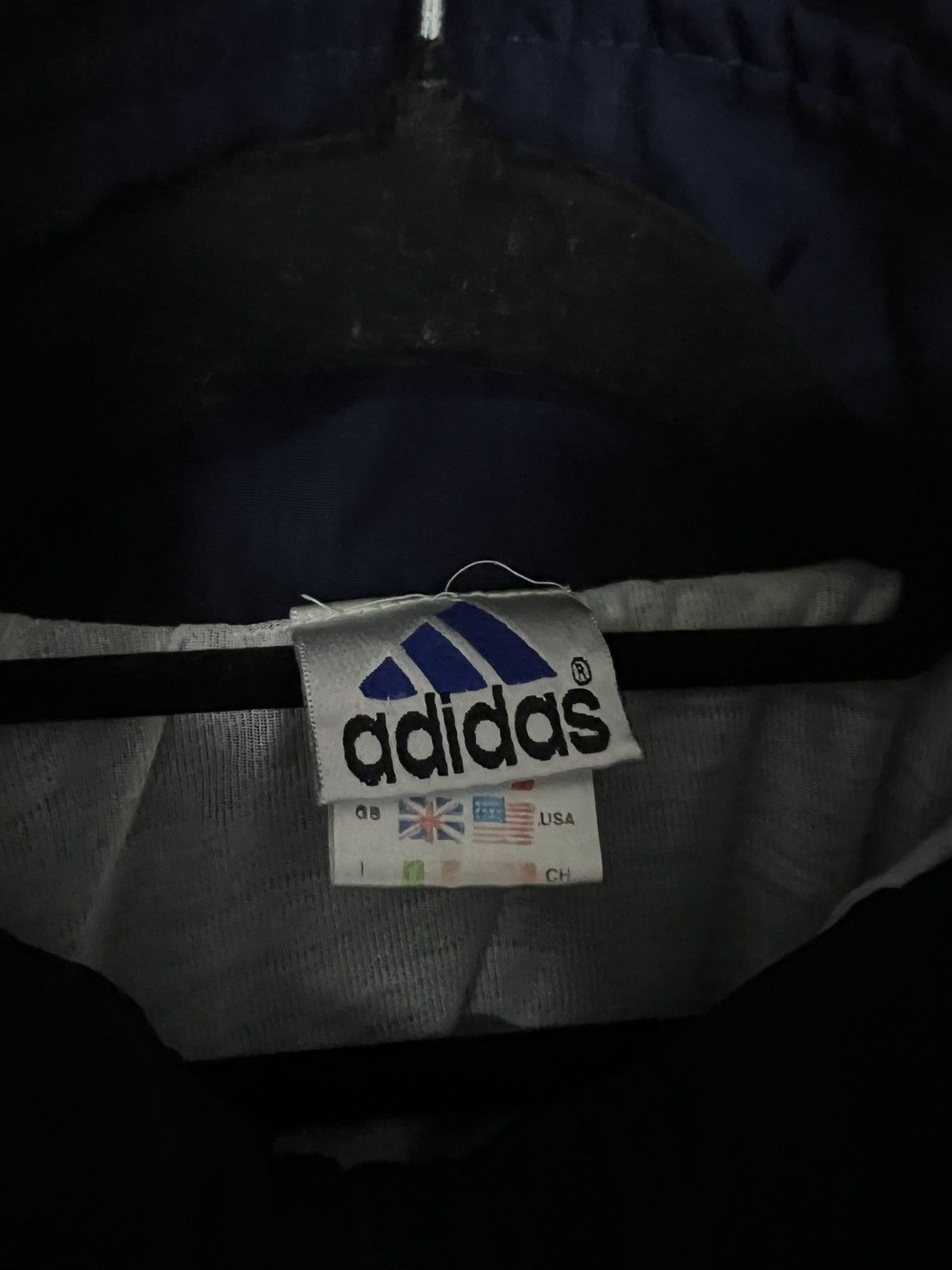 Adidas Adidas windbreaker jacket L blue red vintage Size US L / EU 52-54 / 3 - 5 Thumbnail
