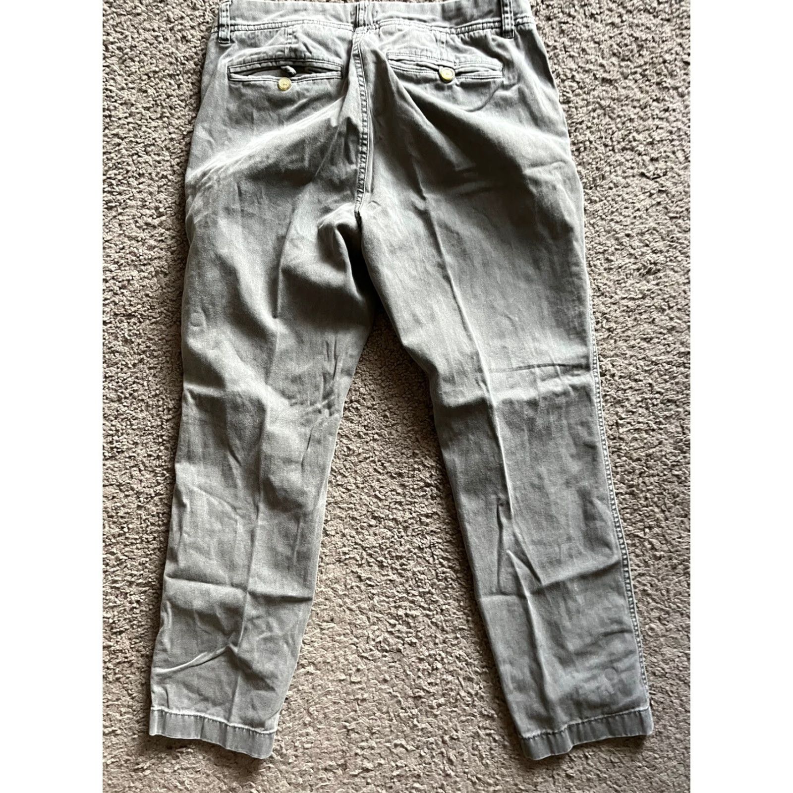Vintage J Crew Factory Womens Sunwashed Slim Chino Pants Gray Size 4 Style F3176 Size 27" / US 4 / IT 40 - 3 Thumbnail